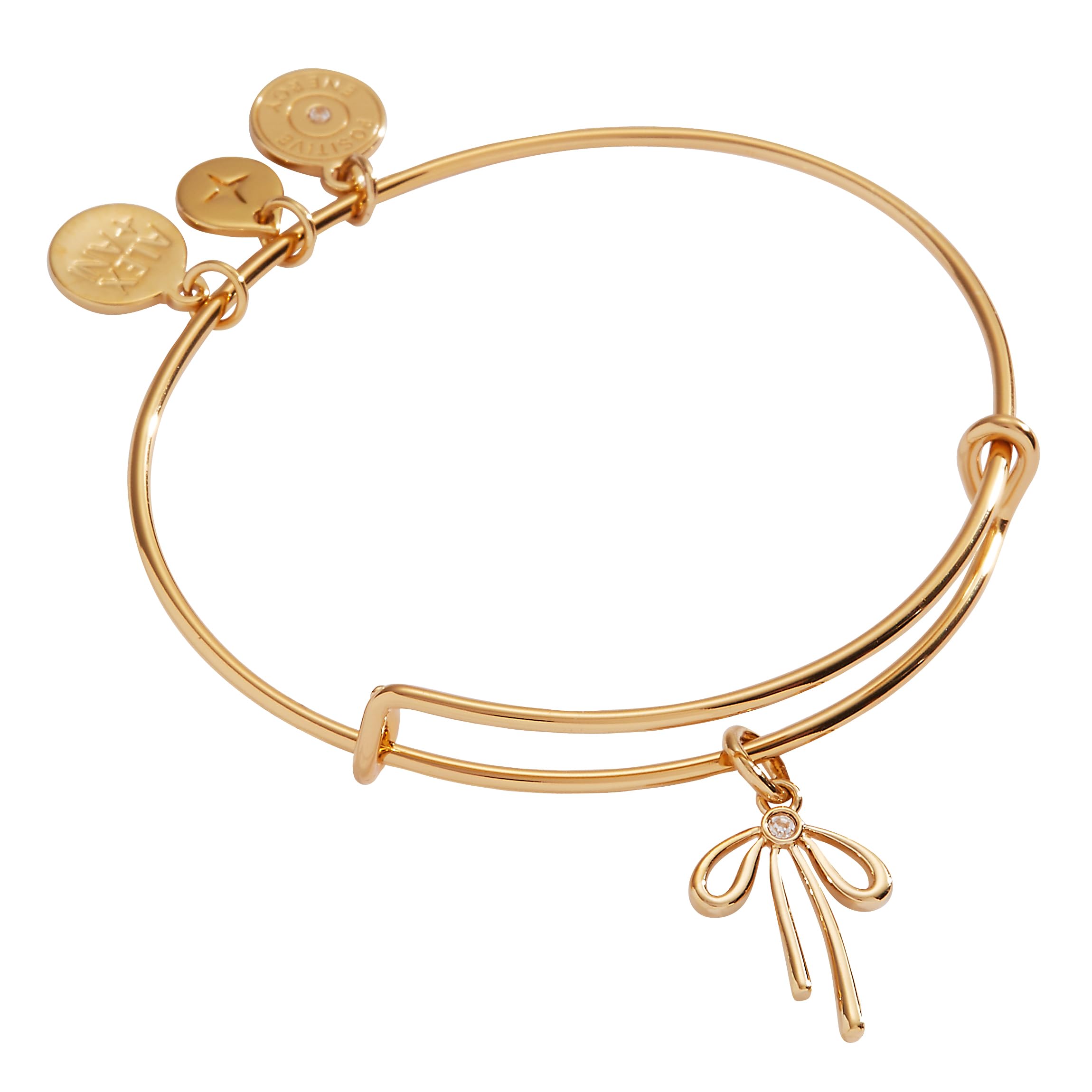 Alex and Ani Bow Charm Bangle