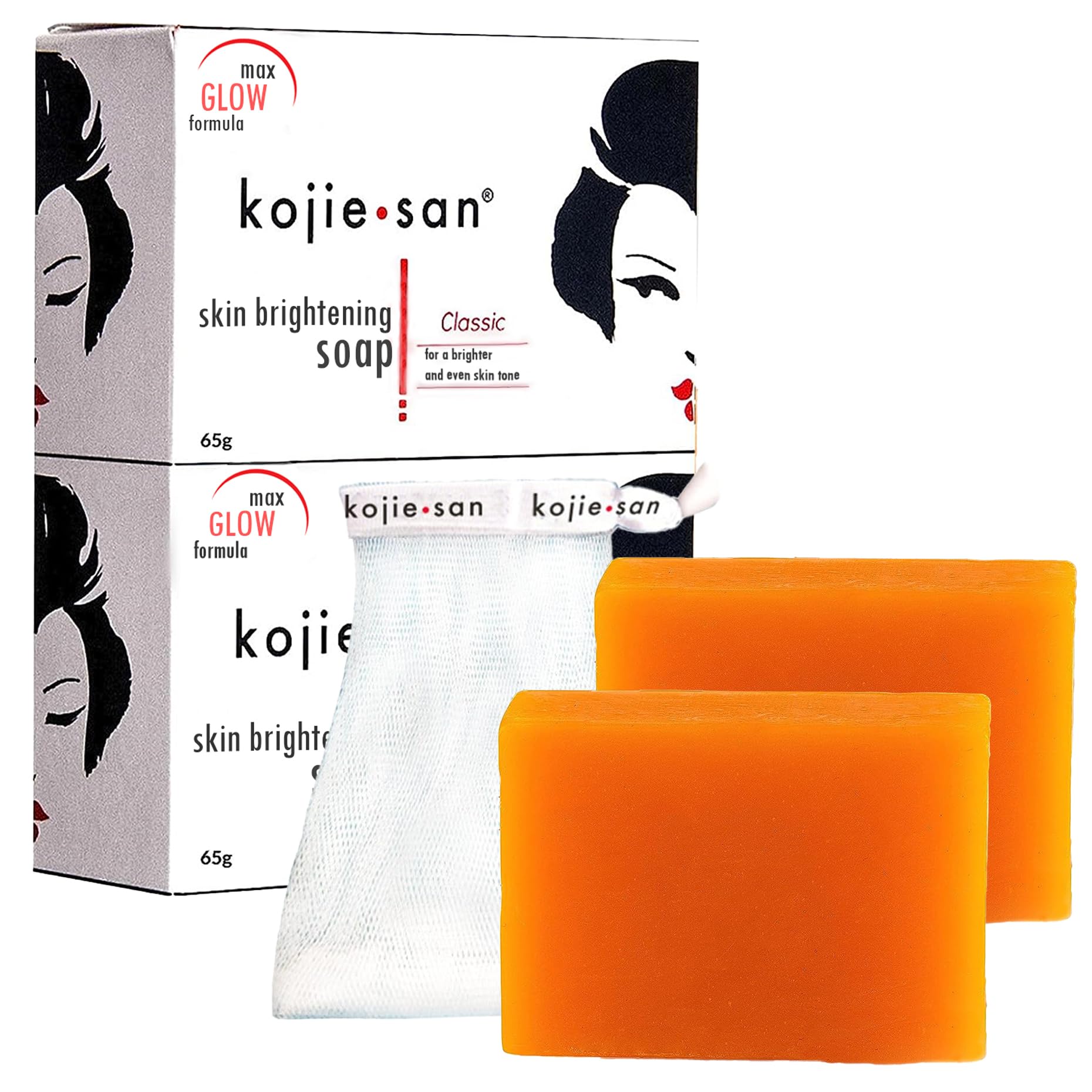 Kojie San Skin Brightening Soap - Original Kojic Acid Soap that Reduces Dark Spots, Hyperpigmentation, & Scars with Exfoliating 