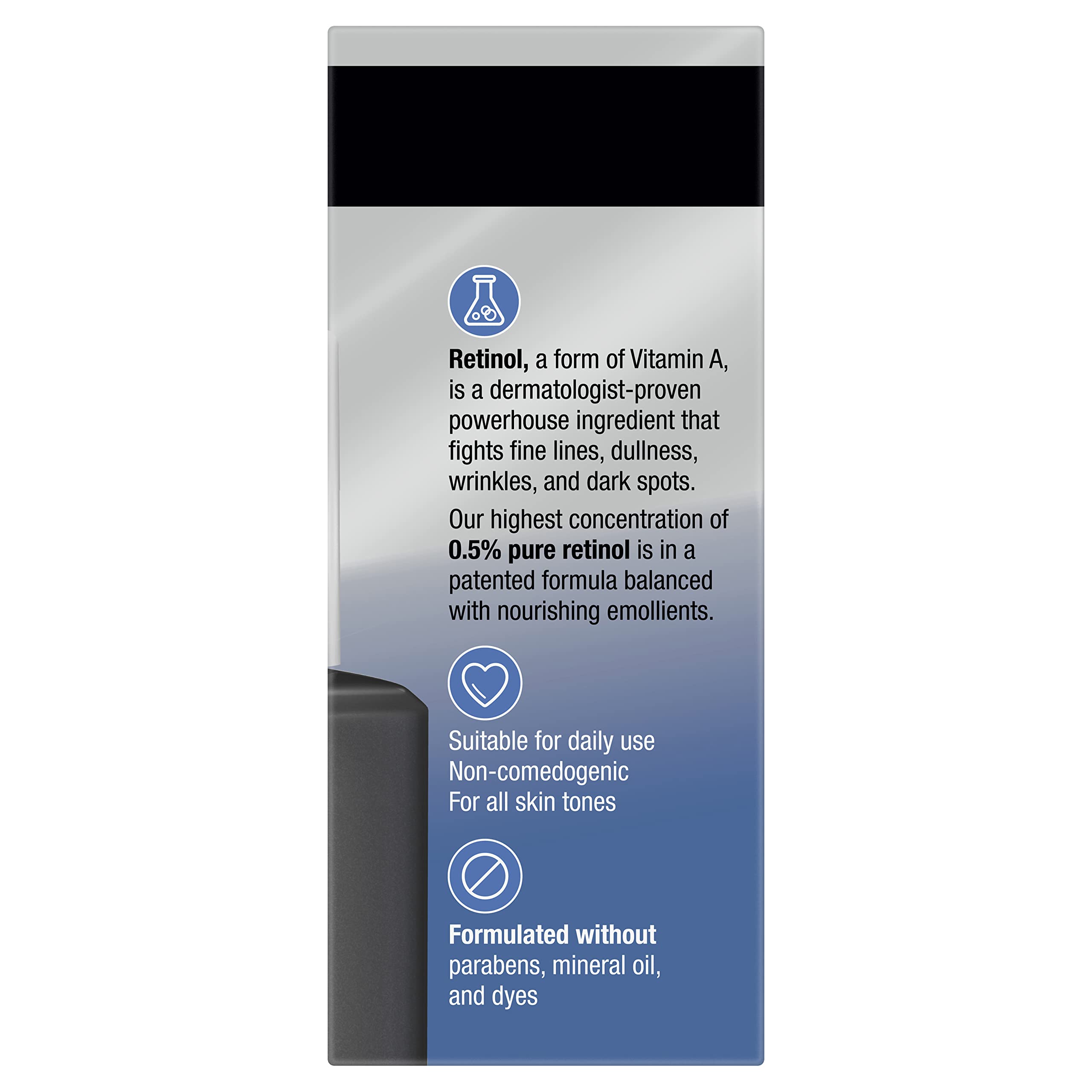 Neutrogena Rapid Wrinkle Repair Retinol Serum, Anti-Aging, 1 fl. oz, Non-Comedogenic, Paraben-Free, Transparent