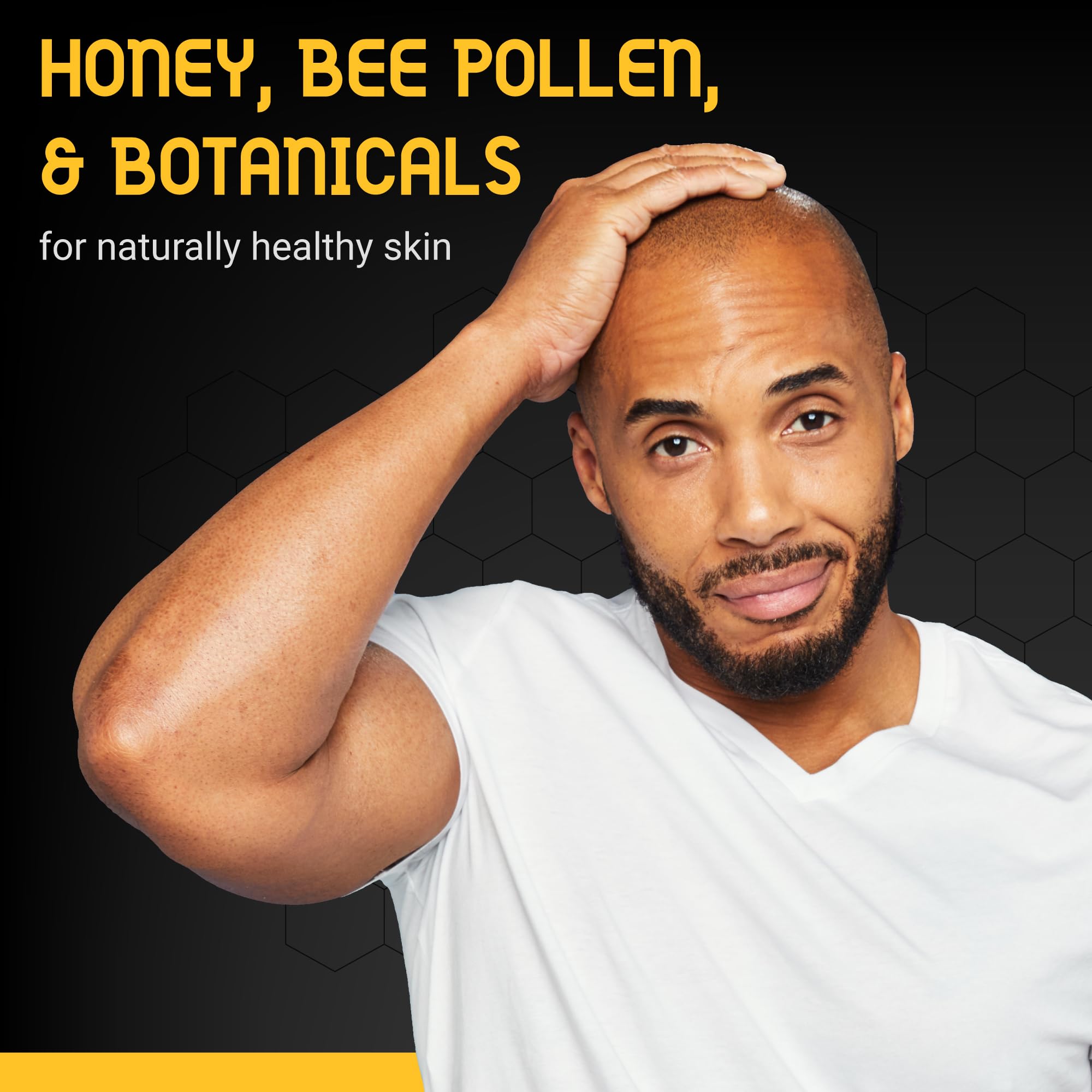 Bee Bald HEAL Aftershave for Men Healing Balm, Immediately Calms & Soothes Damaged Skin, Treats Bumps, Redness, Razor Burn & Oth