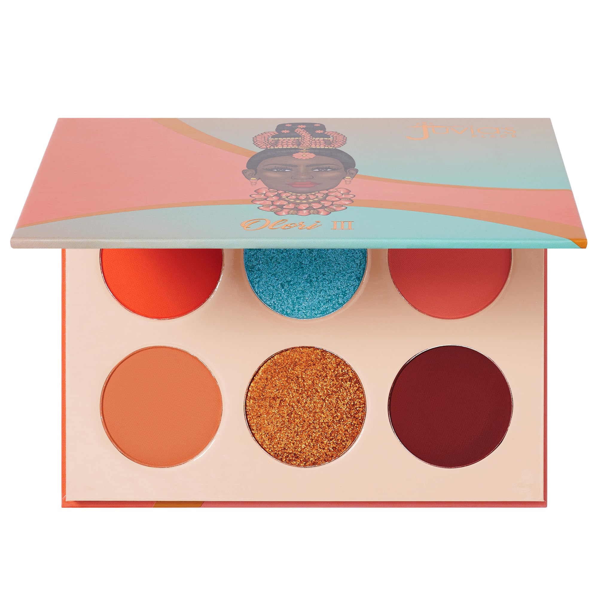 Juvia's Place Olori 3 - Coral, brown, Bronze, Shades of 6, Eyeshadow Palette, Professional Eye Makeup, Pigmented Eyeshadow Palet