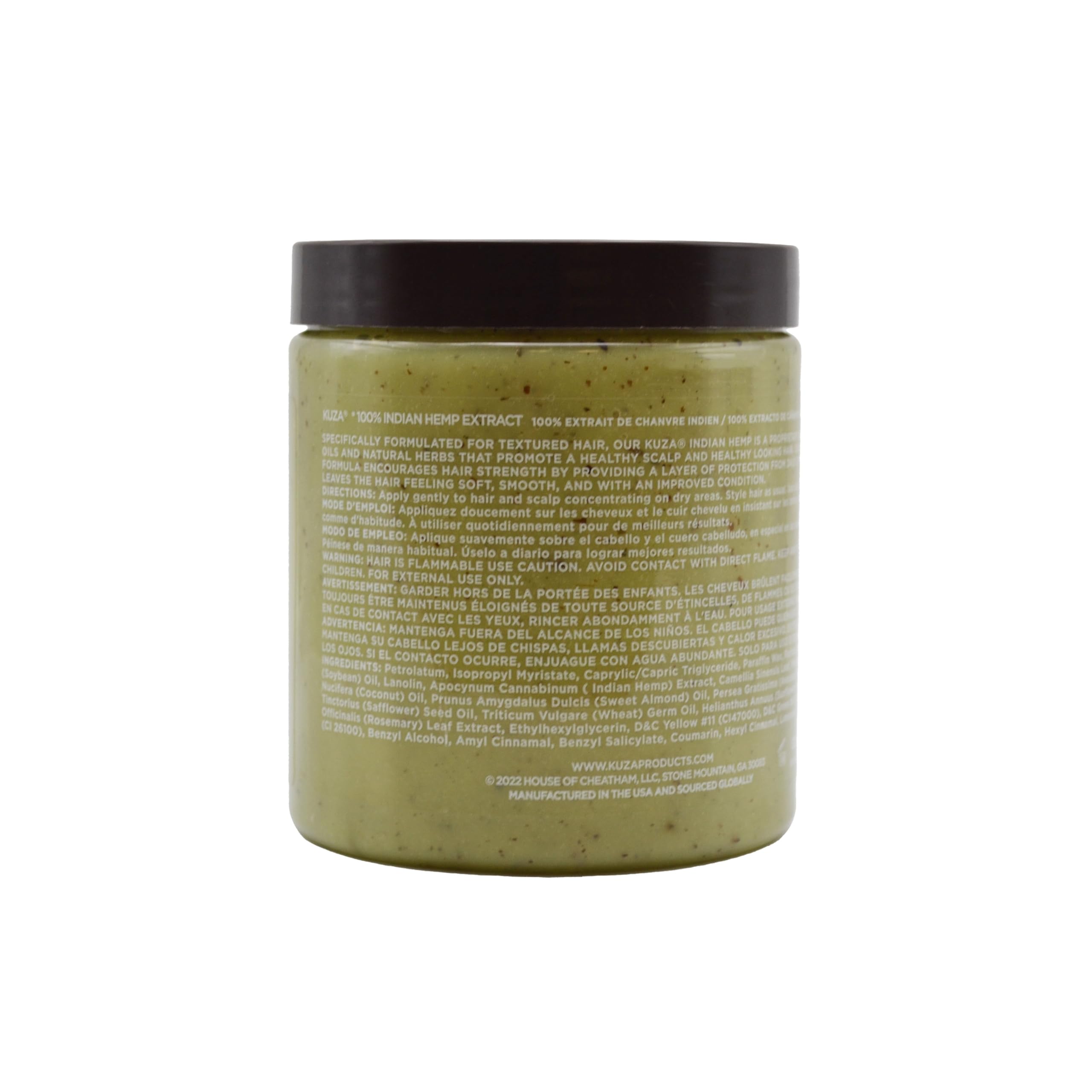 Kuza Indian Hemp Jumbo Hair & Scalp Treatment 18 Oz. - Smooth, Soften & Moisturize