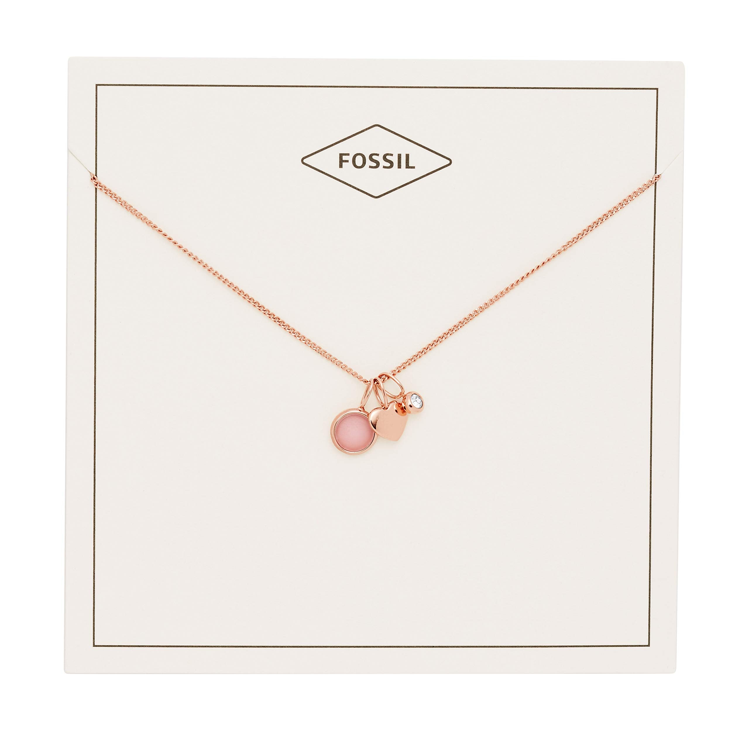 Fossil Women's Rose Gold-Tone Necklace, Color: Rose Gold (Model: JF03046791)