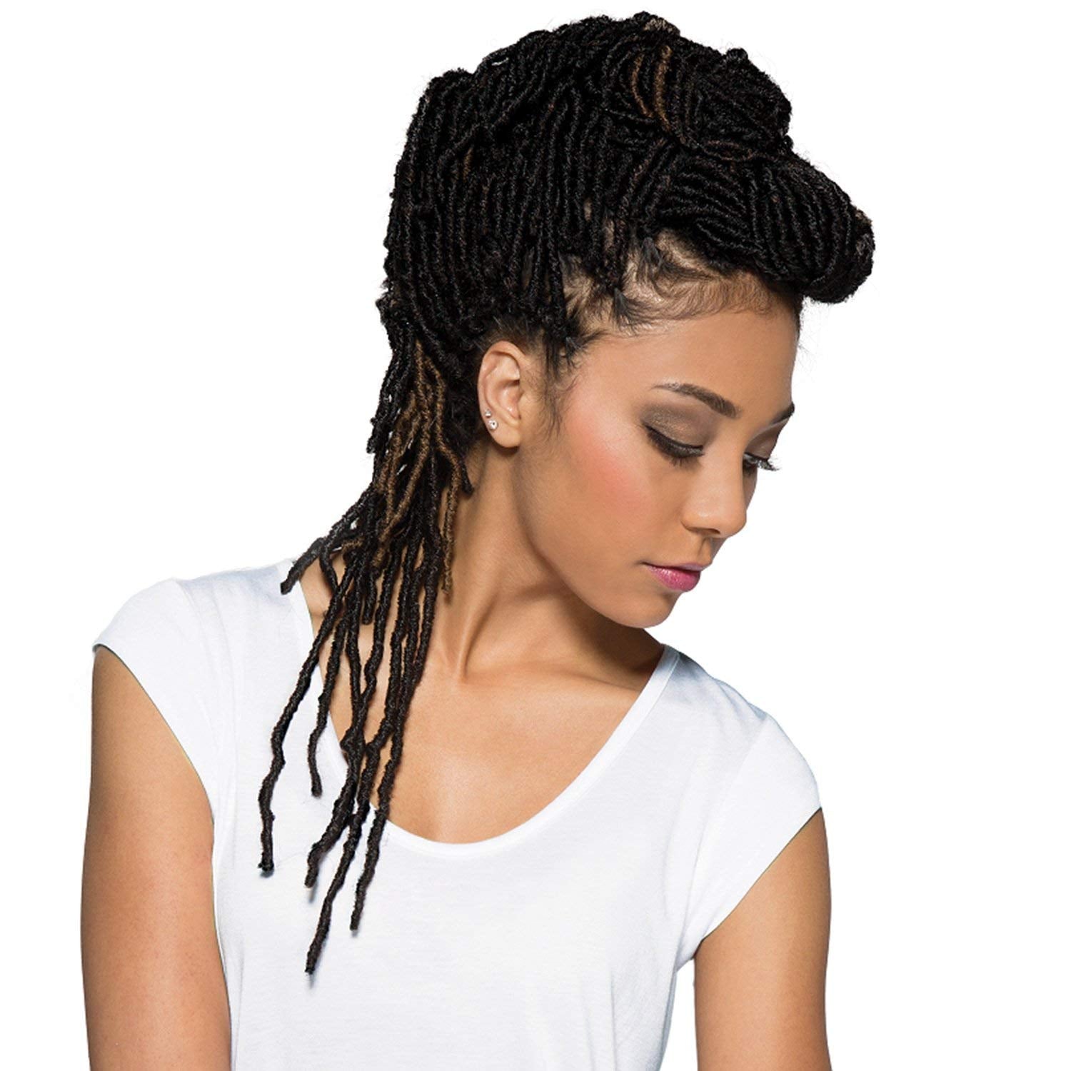Bobbi Boss Synthetic Hair Crochet Braids African Roots Braid Collection Nu Locs 18 (4-PACK, 4)