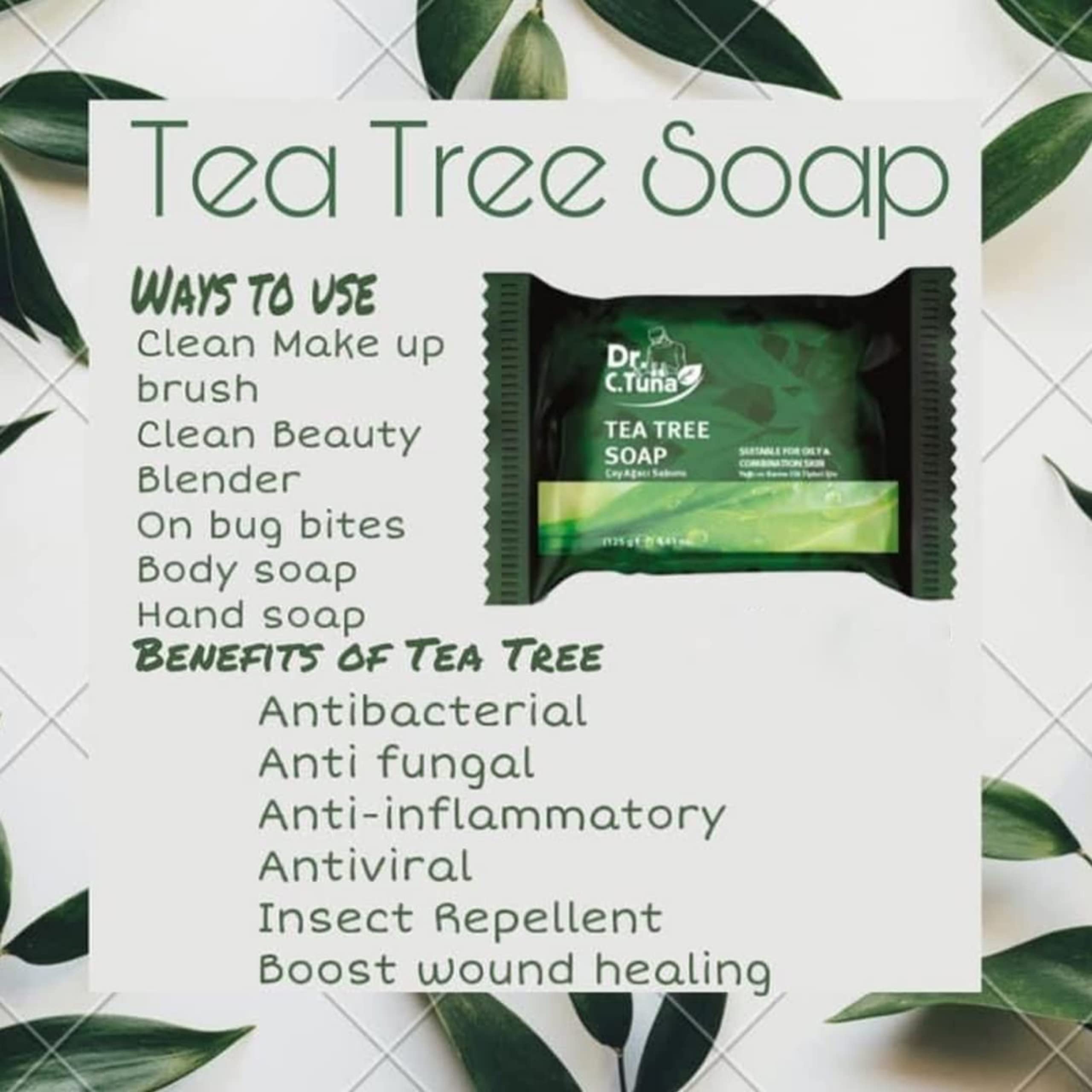 FARMASi Dr. C. Tuna Tea Tree Soap, 125 g