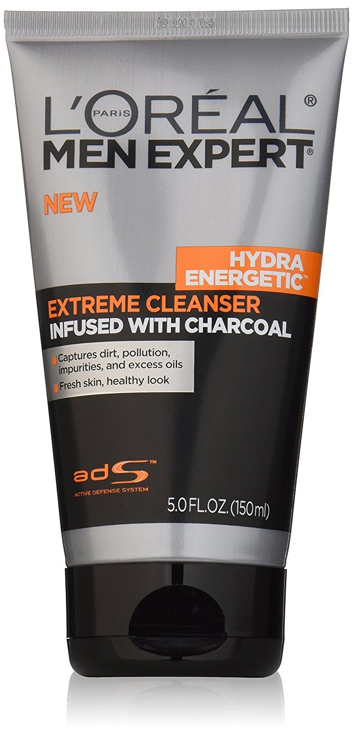 L'Oreal Paris Men Expert Charcoal Facial Cleanser & Anti-Wrinkle & Firming Face Moisturizer Gift Set (Set of 2)