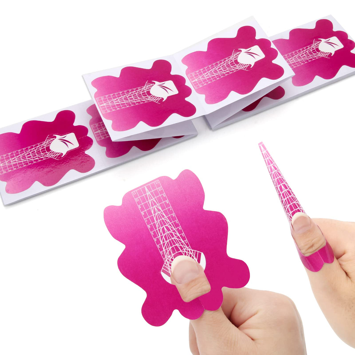 AHIER Nail Forms, 100PCS Acrylic Nail Forms, Butterfly Nail Extension Tips, Nail Forms for Acrylic Nails, Acrylic Nail/UV Gel Na