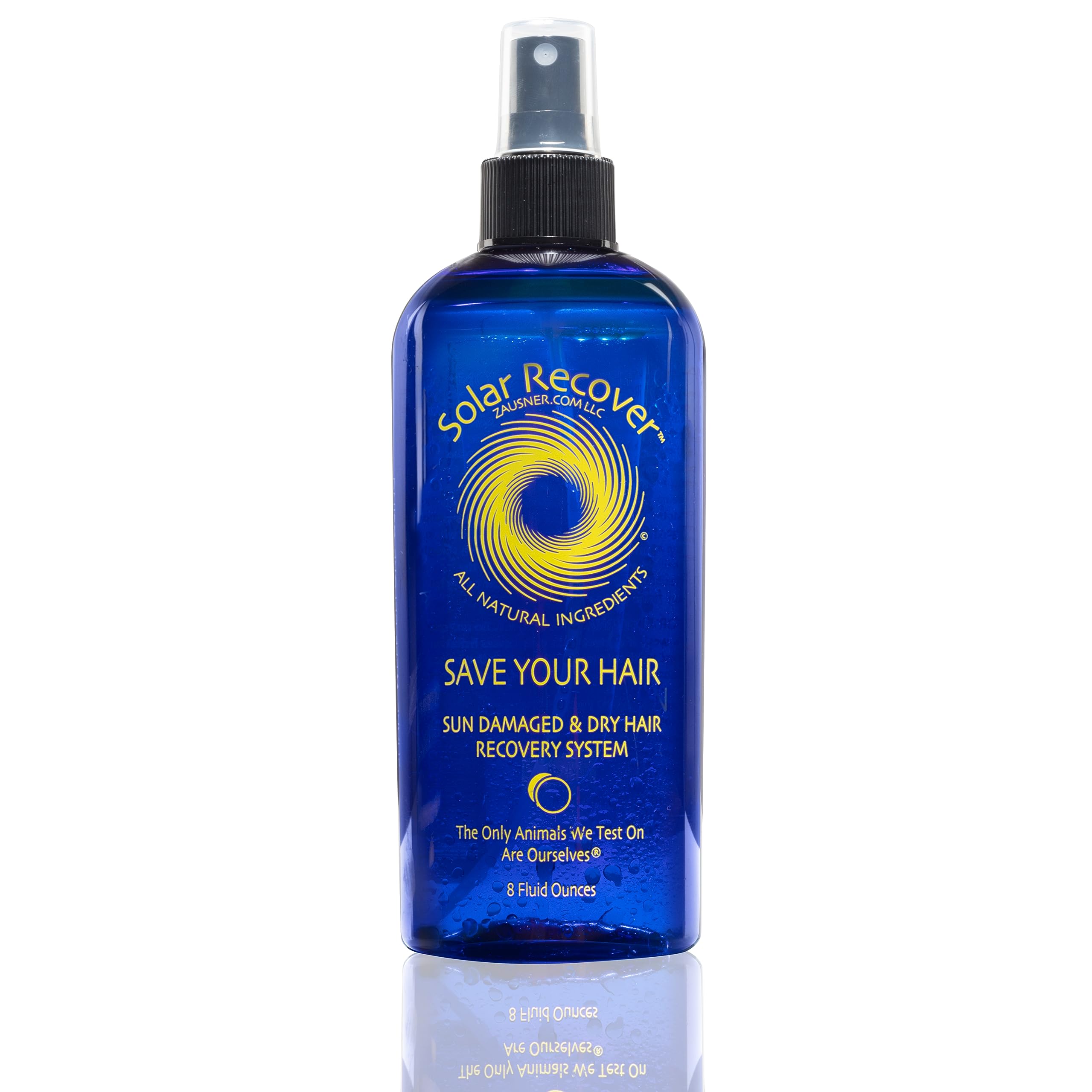 Solar Recover All Natural Hair Conditioner for Sun Damaged Hair - Leave-In Spray (8 oz) - Hydrating Detangler for Dry, Damaged H