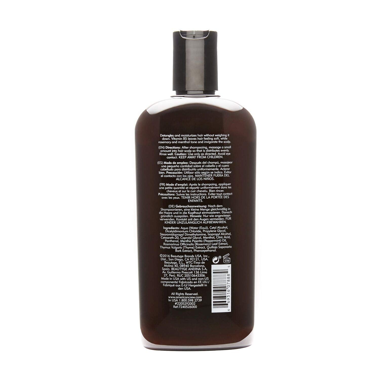 Men's Conditioner by American Crew, Daily Conditioner for Soft, Manageable Hair, 15.2 Oz