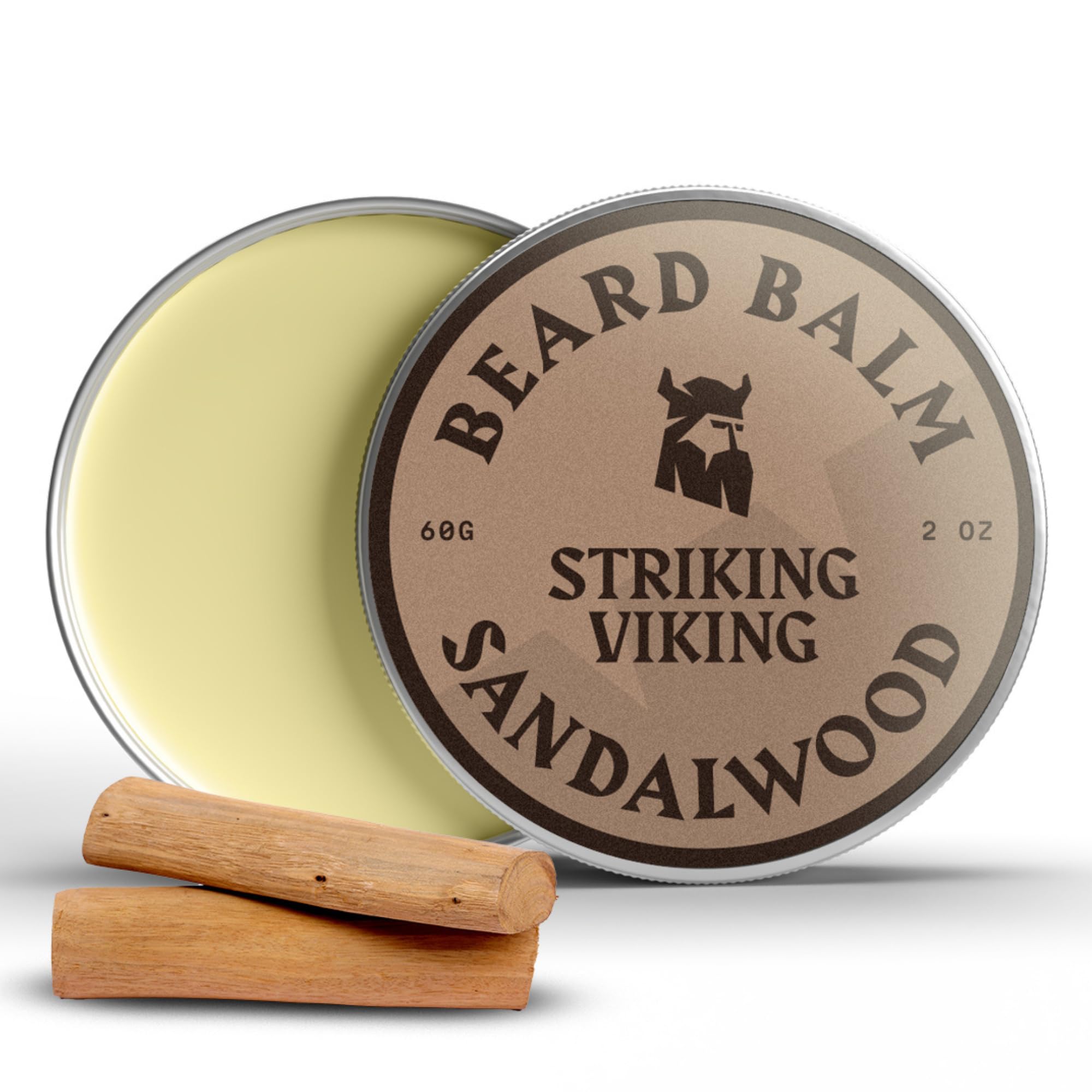 Beard Balm For Men - Leave In Beard Conditioner - Beard Styling Balm Made Of Natural & Organic Beard Butter, Argan & Jojoba Bear