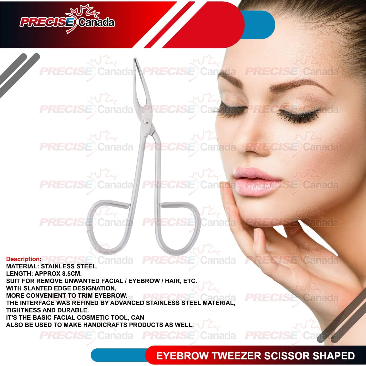 Precise Canada: Slant Scissor Tweezers, 0.03 Pound