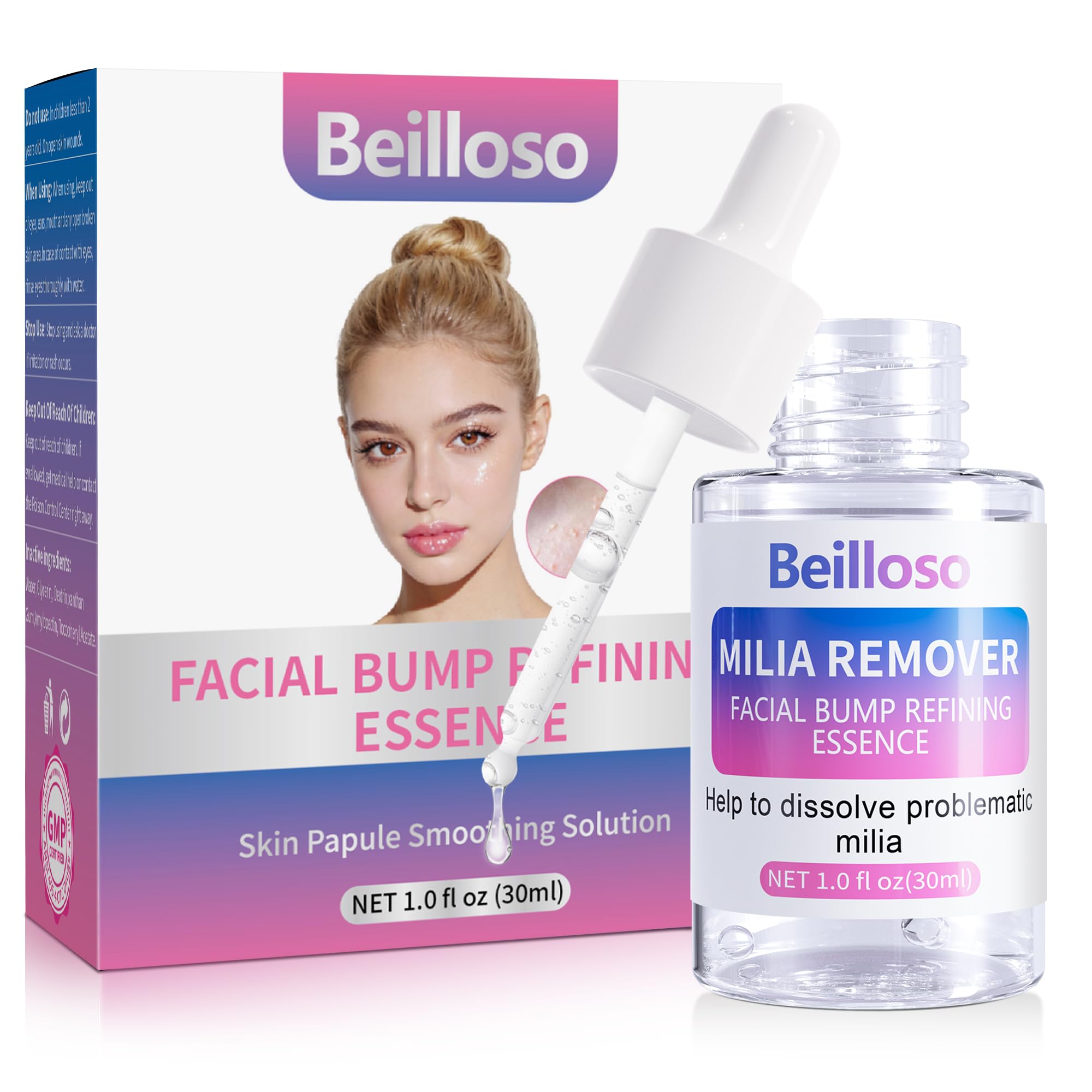ourui one Milia Remover Treatment, Milia Spot Treatment with Salicylic Acid Milia Acne Serum Clearing Skin Essence Facial Bump R