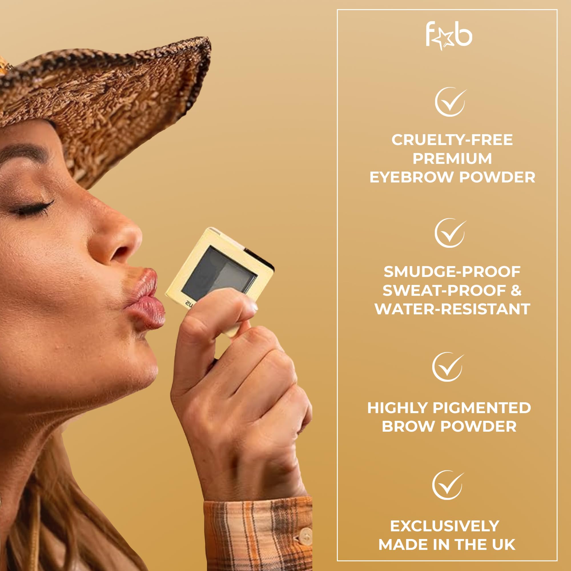 Lux Eyebrow Kit Refill Powder - Soft and Natural Eyebrow Definition for Brows Highlighter On-The-Go
