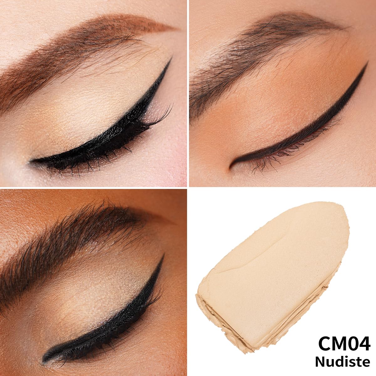 Oulac Matte Eyeshadow 3-In-1 Eyeshadow Eye Primer&Eyeliner Highly Pigmented Waterproof Smudge-Proof Long Lasting Wear Smooth&Ble