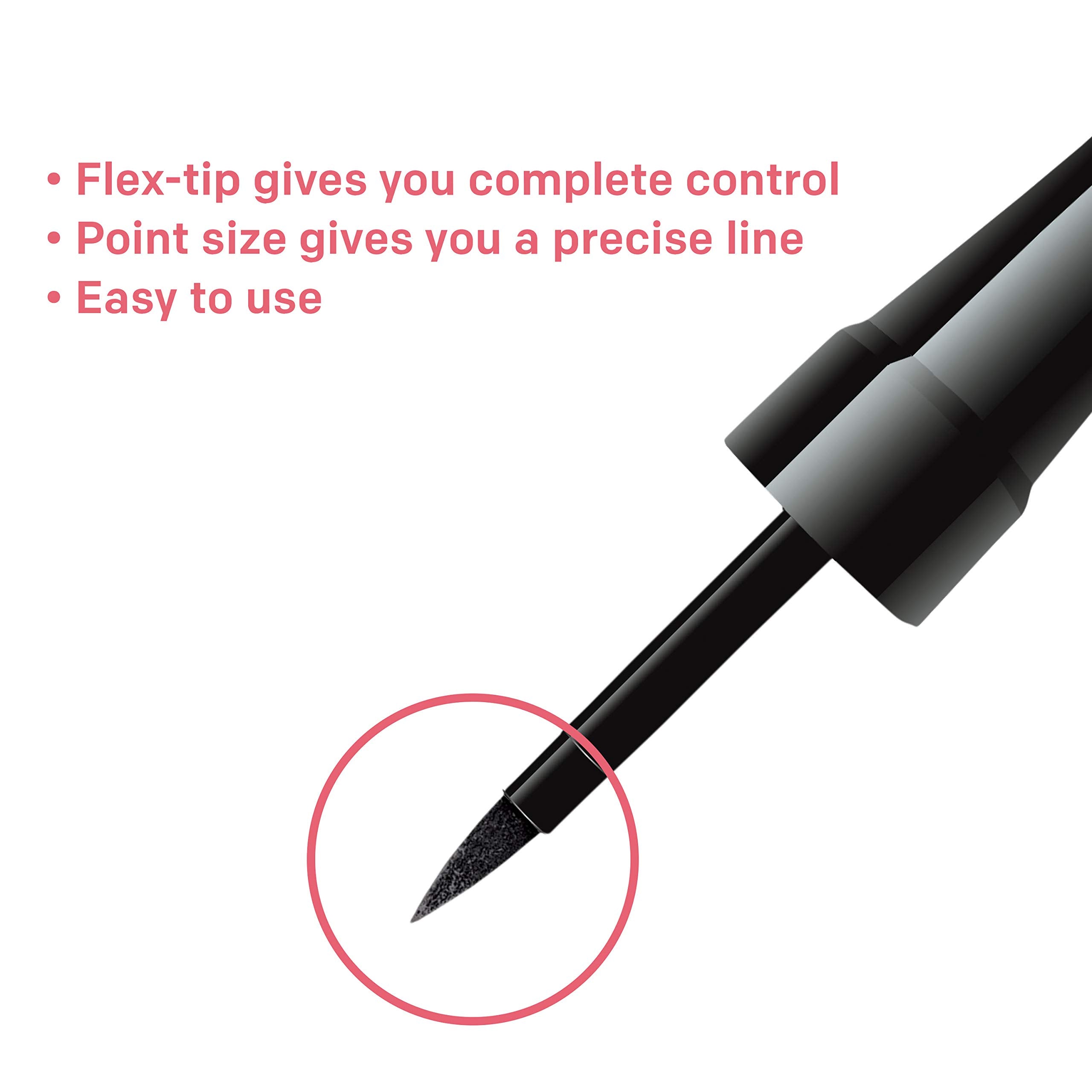 Almay Liquid Eyeliner, Waterproof And Longwearing, Hypoallergenic, Cruelty Free, -Fragrance Free, Ophthalmologist Tested, 222 Br