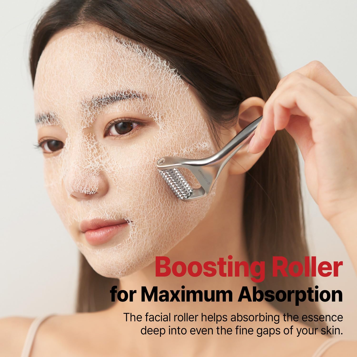 Meditherapy Wrinkle Fit Mesh Sheet Masks + Boosting Roller (Mask 7Ea + Roller 1Ea), Collagen Mask,Quick Absorption With Roller,