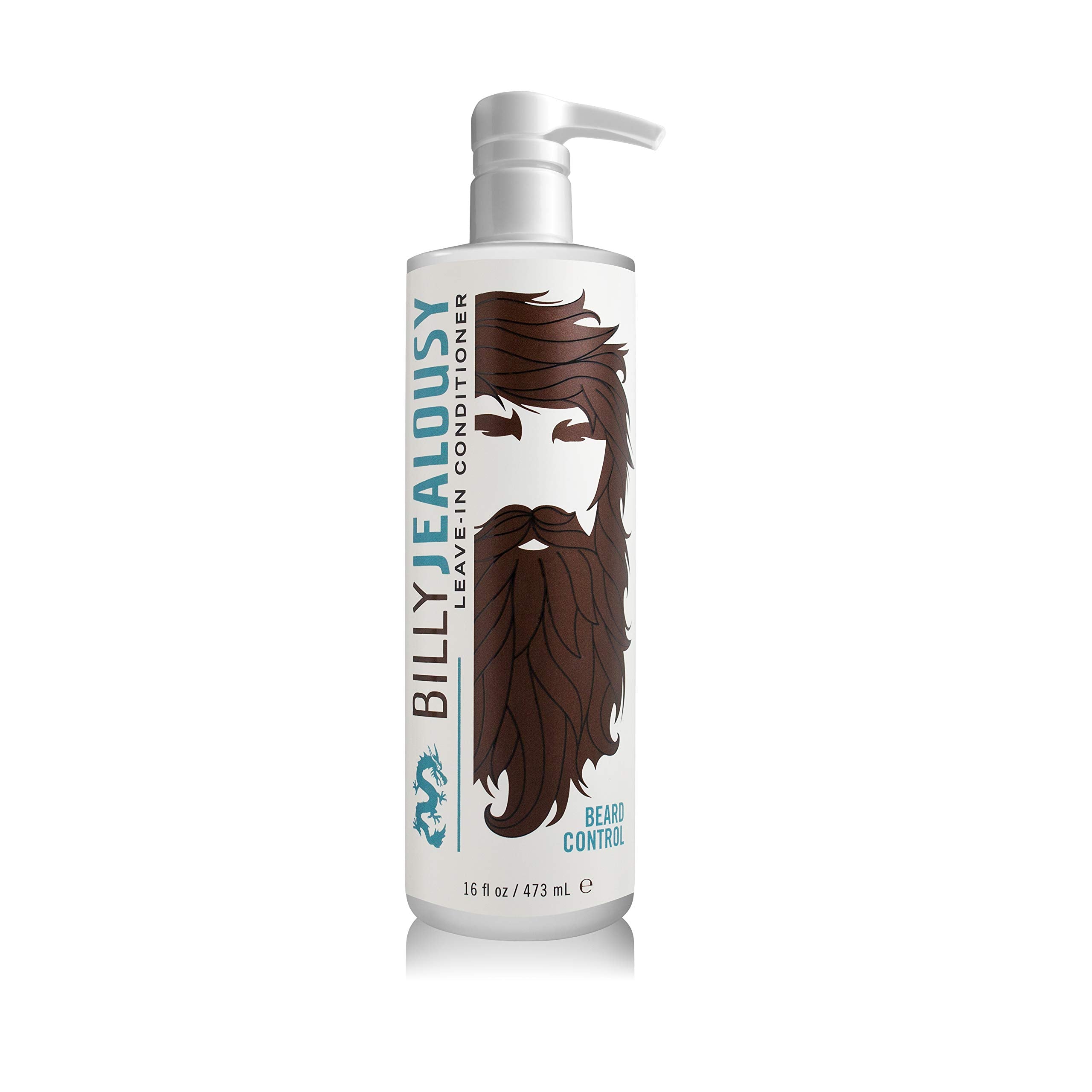 Billy Jealousy Beard Control Leave In Beard Conditioner for Men with Aloe Leaf Juice and Jojoba Seed Oil, Softens Hair and Skin,