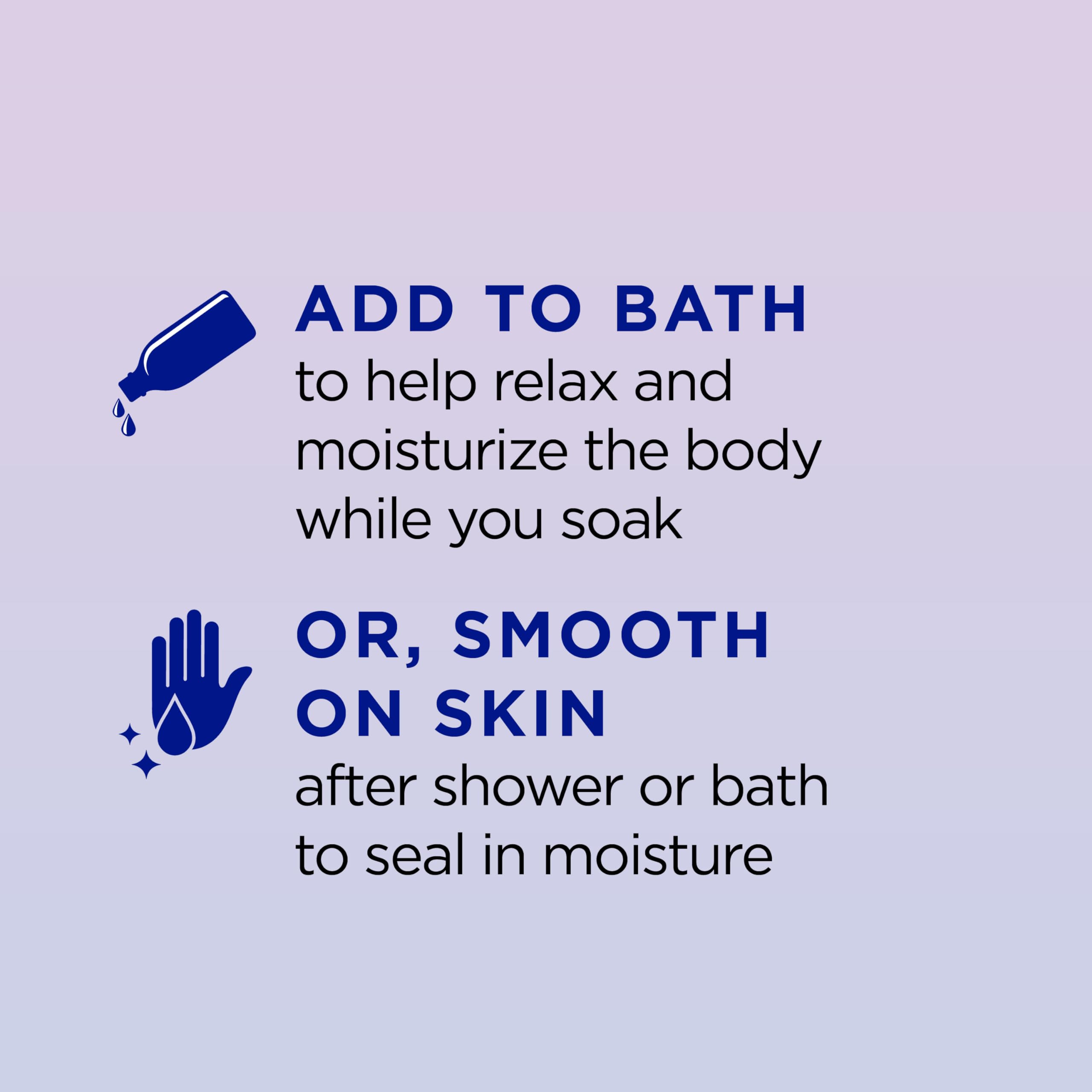 Dr Teal's Moisturizing Bath & Body Oil, Sleep Blend with Melatonin, Lavender & Chamomile Essential Oils, 8.8 fl oz.
