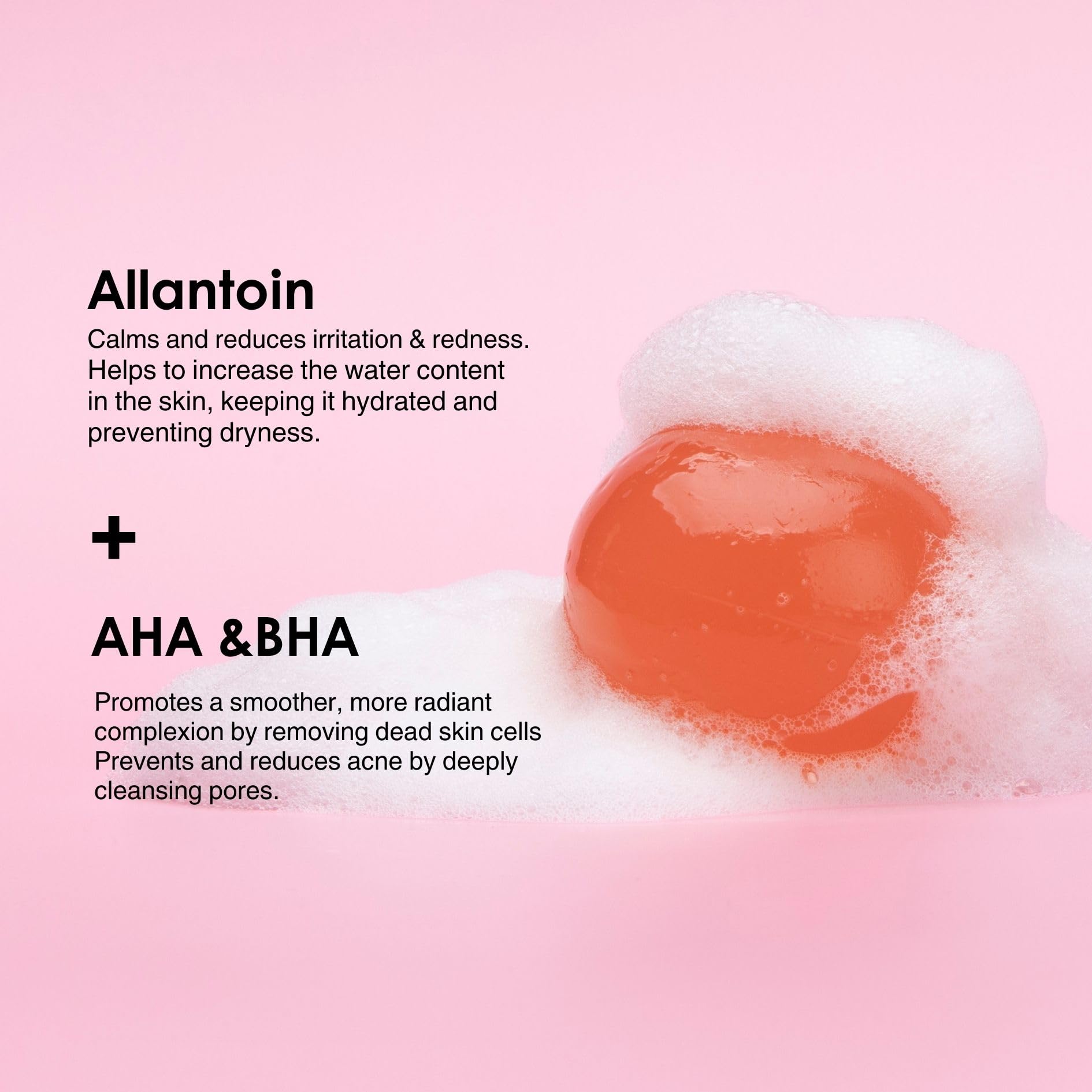 Naisture Be Bare Aqua Jelly Ball Cleanser, Daily Face Wash Korean Skin Care Cleanser Ball For Dry Skin With Allantoin For Skin P