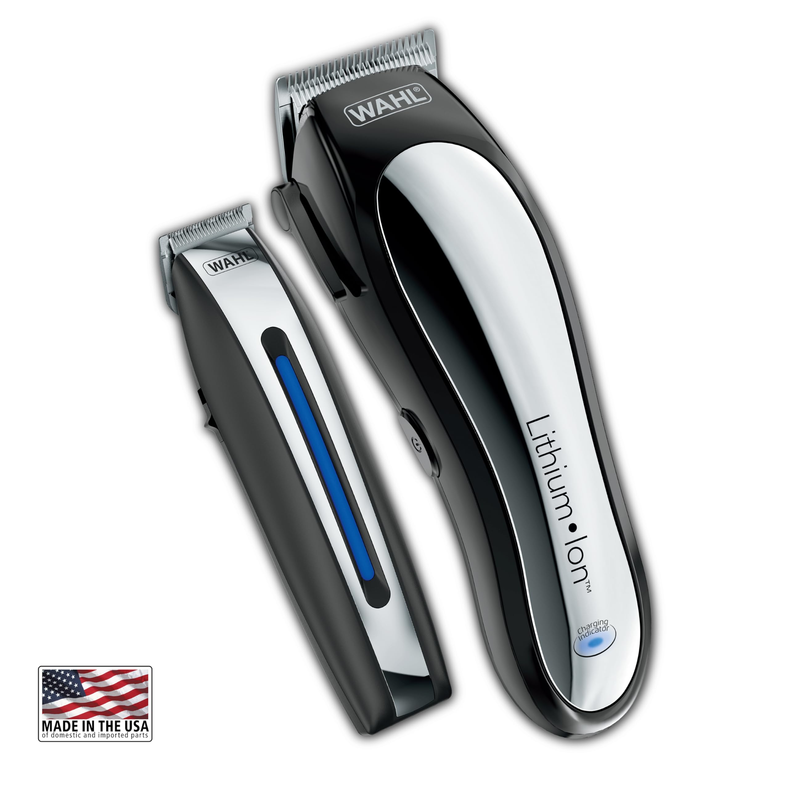Wahl Clipper Rechargeable Lithium Ion Cordless Haircutting Clipper & Battery Trimming Combo Kit - Electric Clipper for Grooming