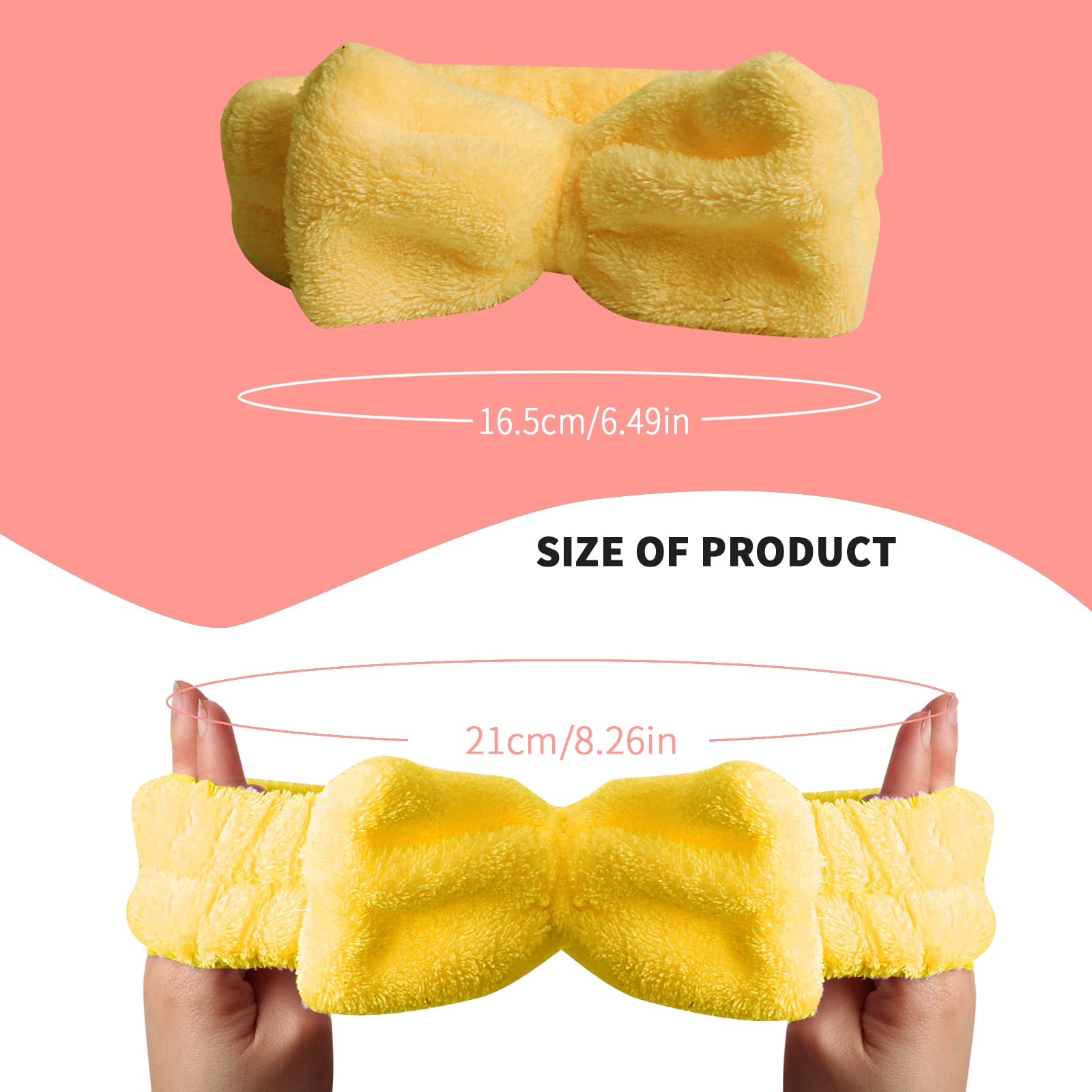 Wsyub Spa Headband, Makeup Headband For Washing Face, Bow Headbands For Women, Skincare Headbands