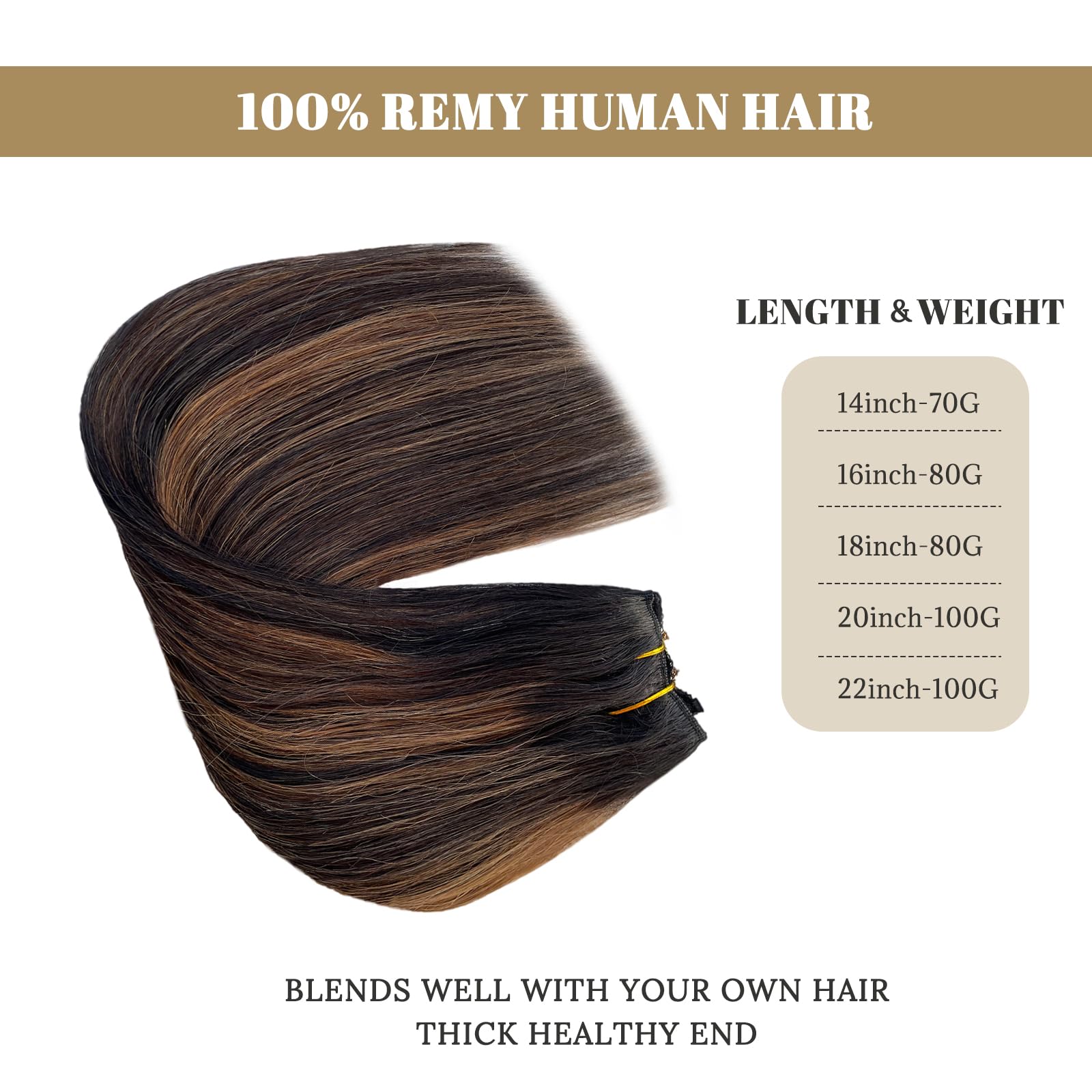20Inch 100G Human Hair Halos Extensions Ombre Black To Chestnut Brown Balayage Halos Hair Extensions Real Human Hairblack With B