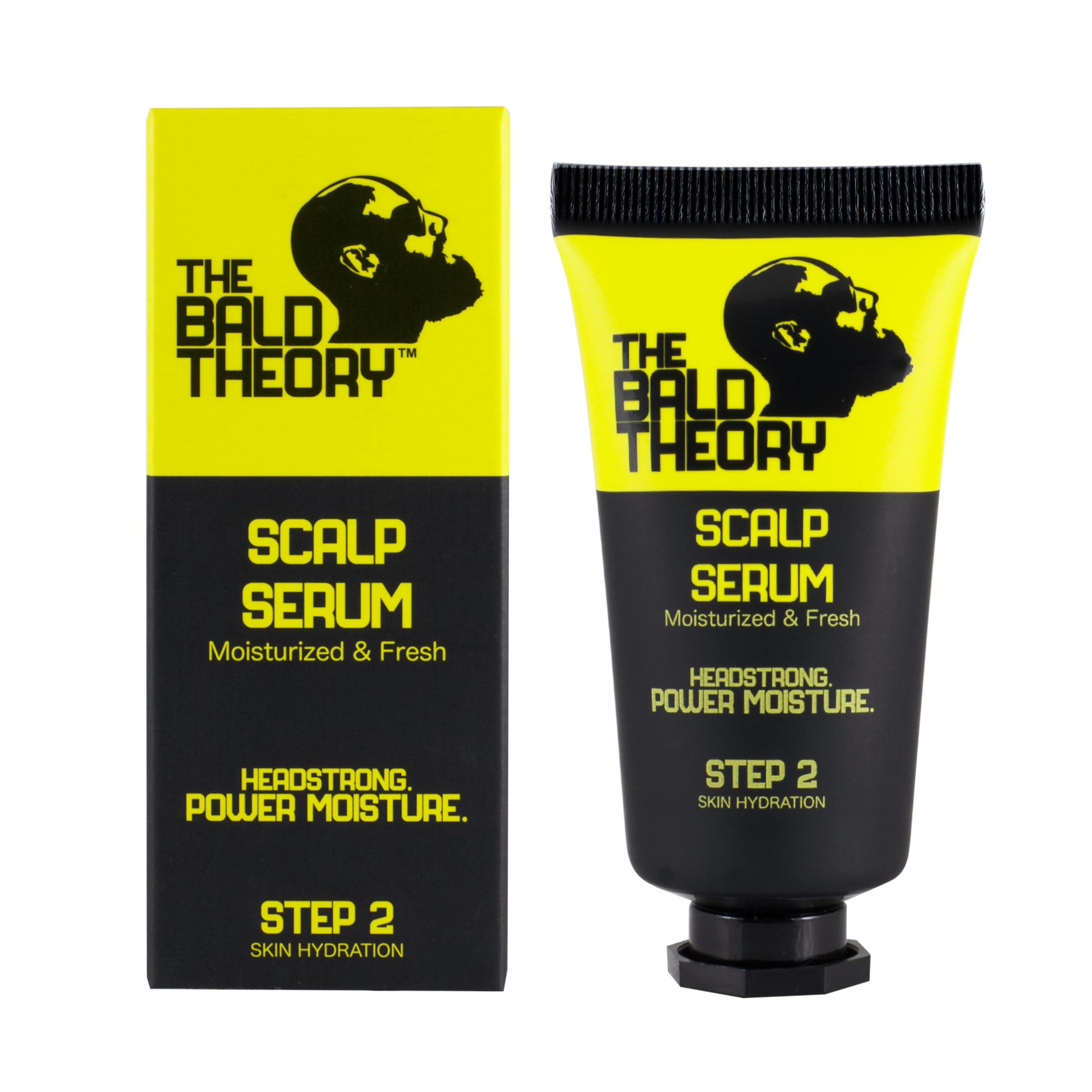 The Bald Theory Scalp Serum, Salicylic Acid - Exfoliates & Unclogs Pores, Hyaluronic Acid - Deeply Hydrates, Niacinamide - Impro