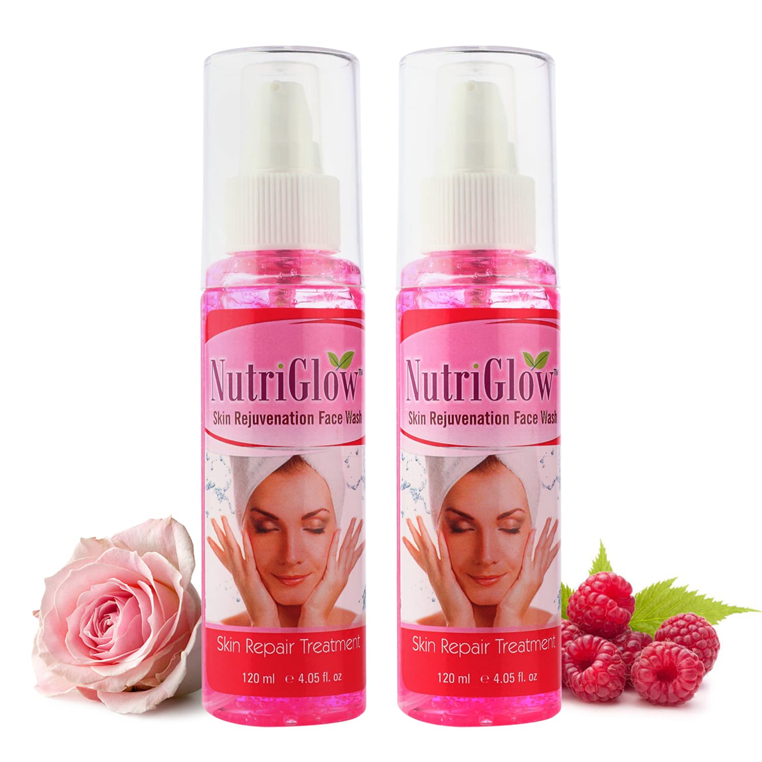 Nutriglow Skin Rejuvenation Face Wash For Skin Repair Treatment, Brighter & Glowing Skin, Nourish Your Skin, 120Ml, Pack Of 2