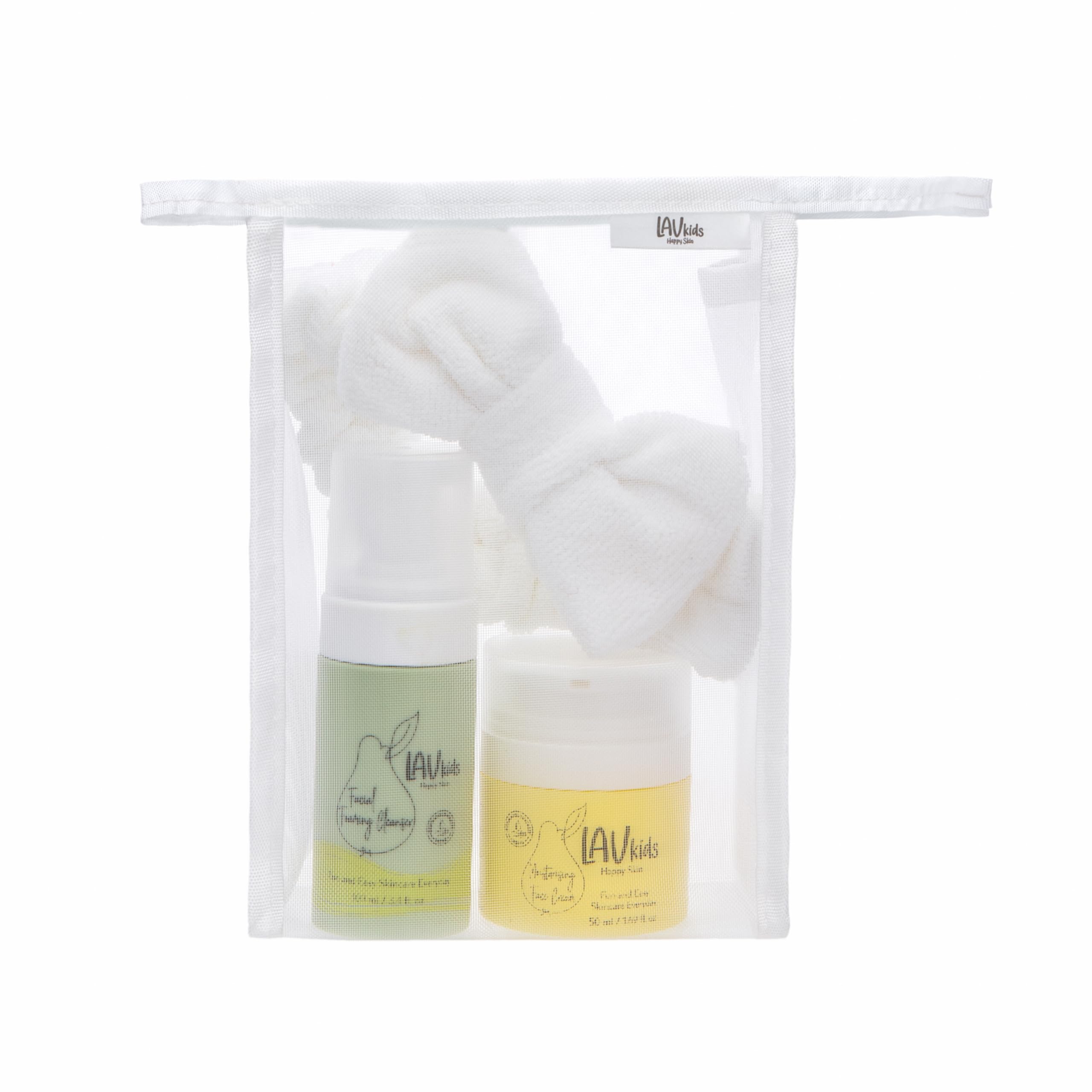 Lav Kids Moisturising Skincare Bundle- Foaming Facial Cleanser 100ml & Face Moisturiser 50ml, Dermatologically Tested, for Sensi
