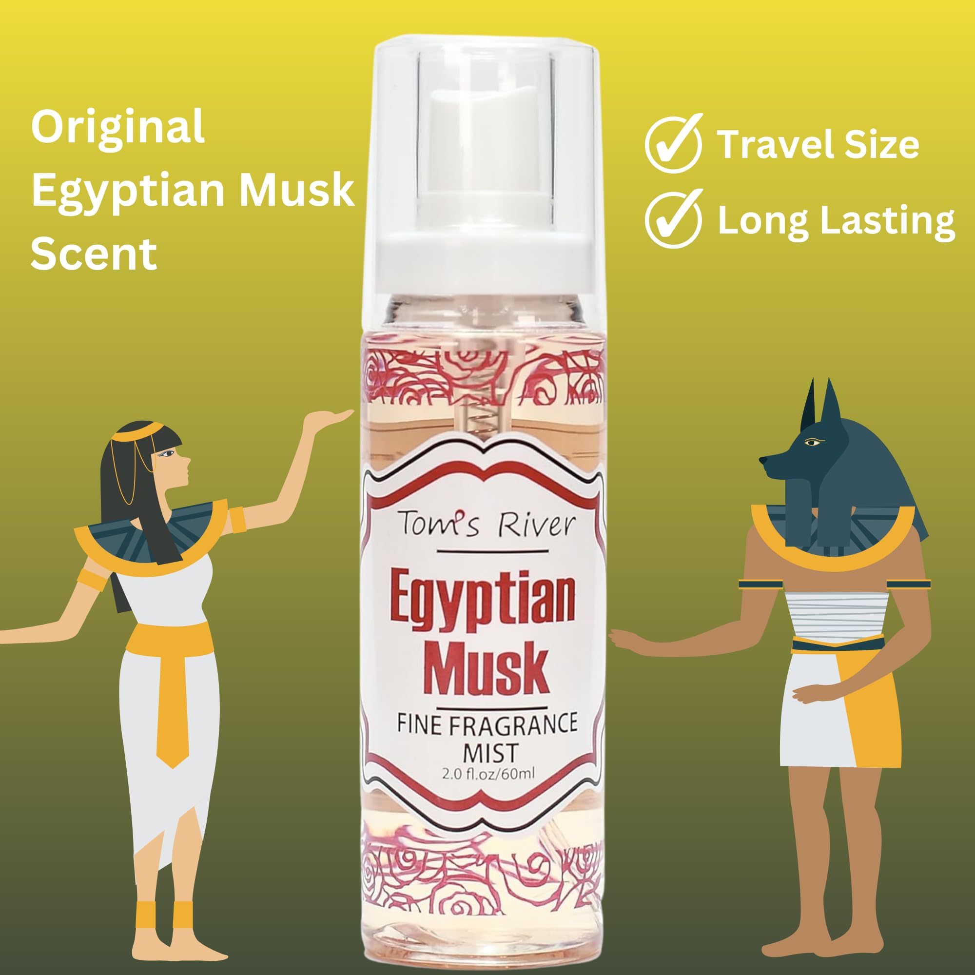 Infinix Egyptian Musk - Fine Fragrance Mist - 2 Fl Oz/60Ml, Body Spray For Women, Gentle And Long Lasting Perfume For Men & Wome