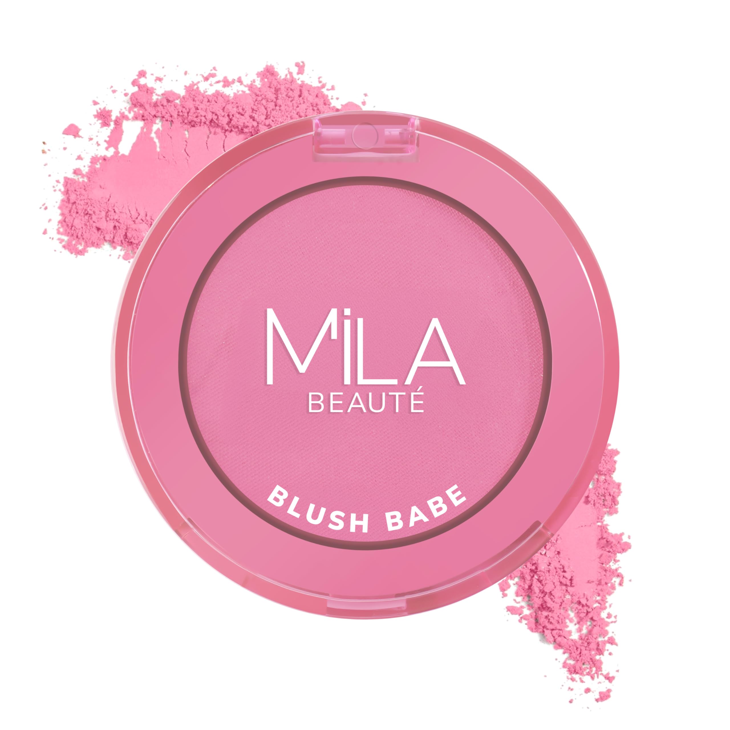 Mila Beaut Blush Babe Powder Blush | Matte Finish LongLasting Pigment | Easy To Blend | NonDrying With Rosehip Oil, Jojoba Oil