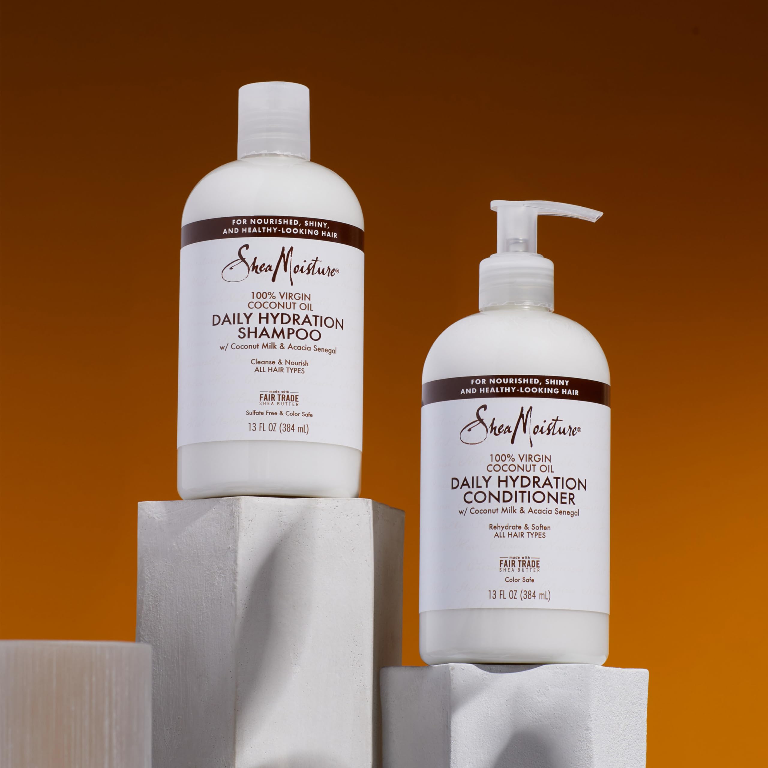 Shea Moisture 100% Virgin Coconut Oil Conditioner 13 Ounce (384Ml) (2 Pack)