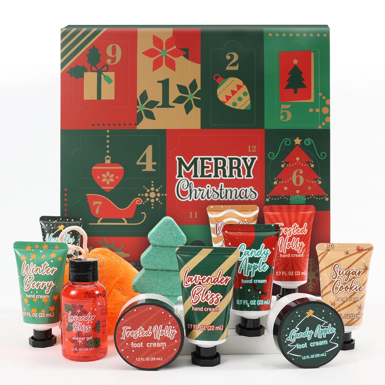 Beauty Advent Calendar Gift Set Body & Earth # Love Gifts For Women And Girls 12Pcs Lotion Sets Includes Hand Lotion,Body Lotion