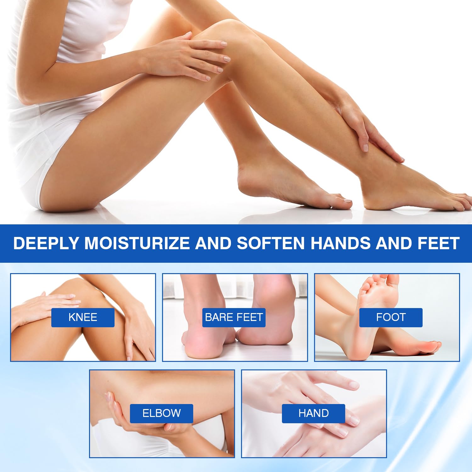 PasaRose Foot Cream Stick for Dry Cracked Heels,Moisturizing Balm with Salicylic Acid & Olive Oil,Roll-On Repair Treatment for R
