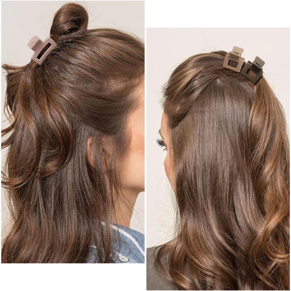 Ahoney 20Pcs Small Hair Claw Clips for Women Girls, 1 Mini Matte Tiny Hair Clips for Thin Thick Medium Hair Cute Jaw Clips Stron