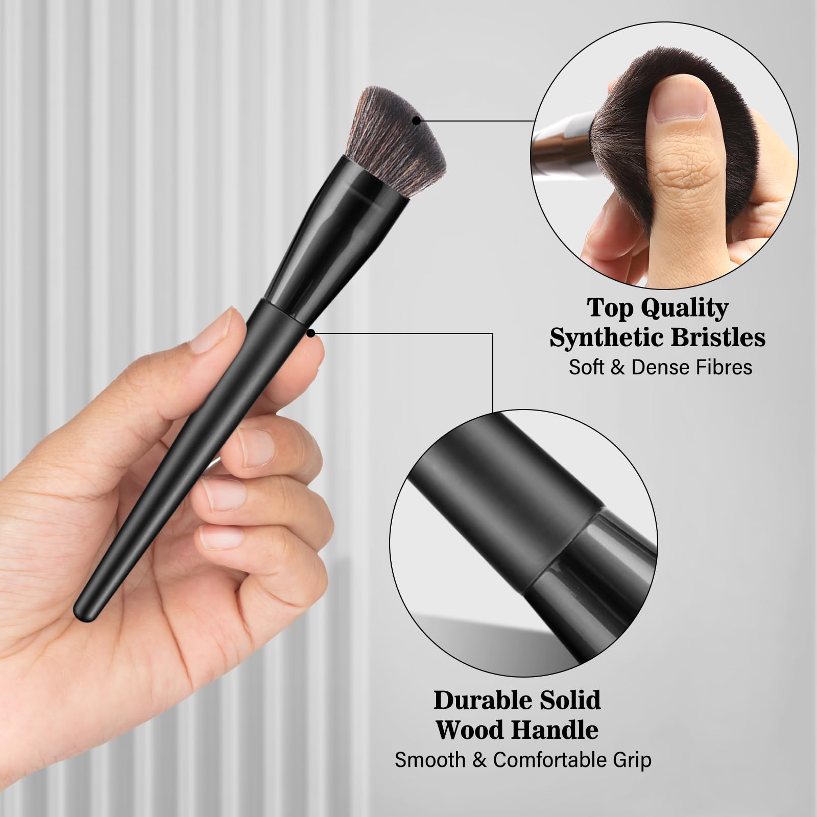 Professional Makeup Brush Set, Luxbru 20Pcs Makeup Brushes With Foundation Eyebrow Blending Concealer Blush Eyeshadow Contour Po