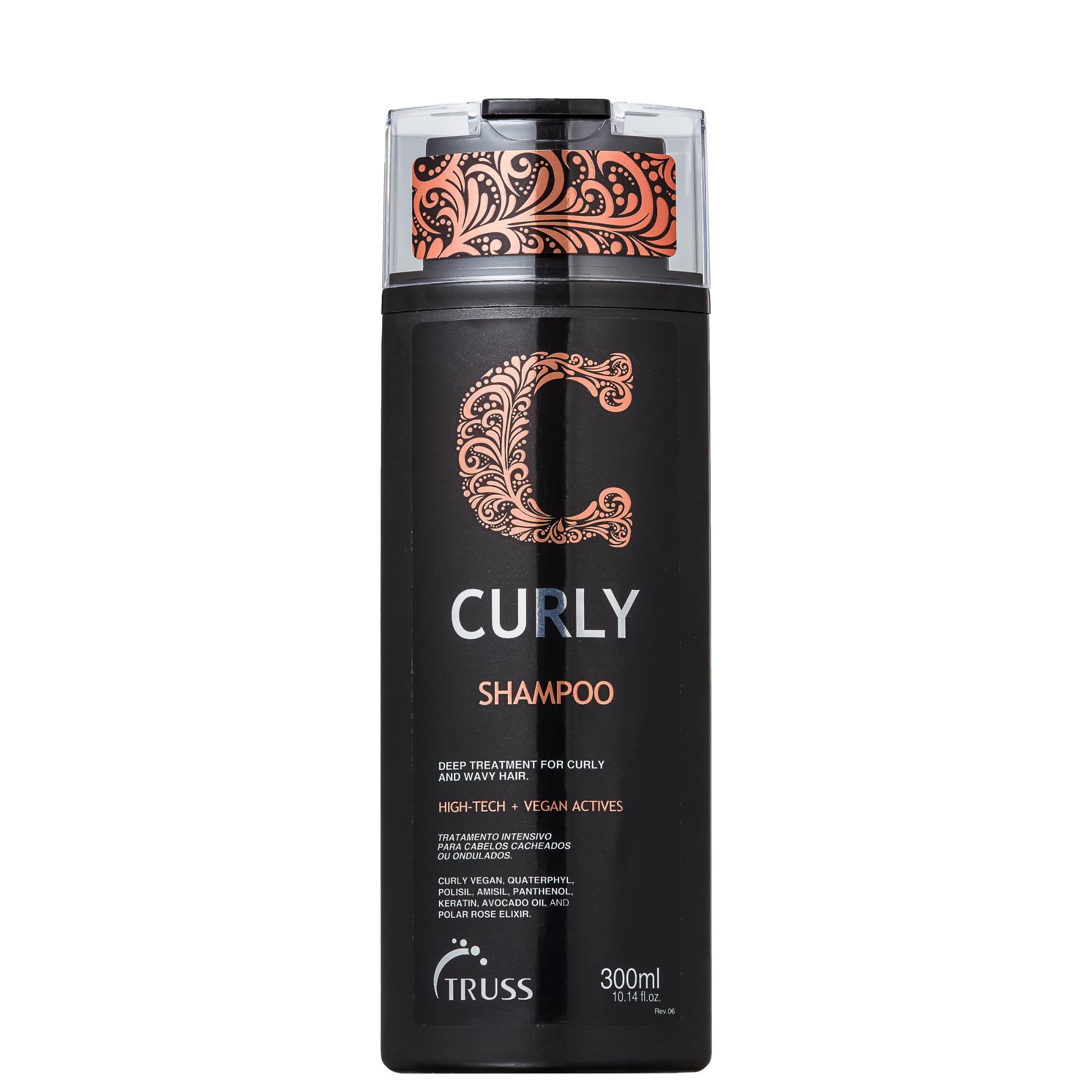 TRUSS Curly Hair Shampoo - Cleansing Shampoo for Curly Hair - Defines Curls & Waves - Enhances Softness & Manageability - Helps 