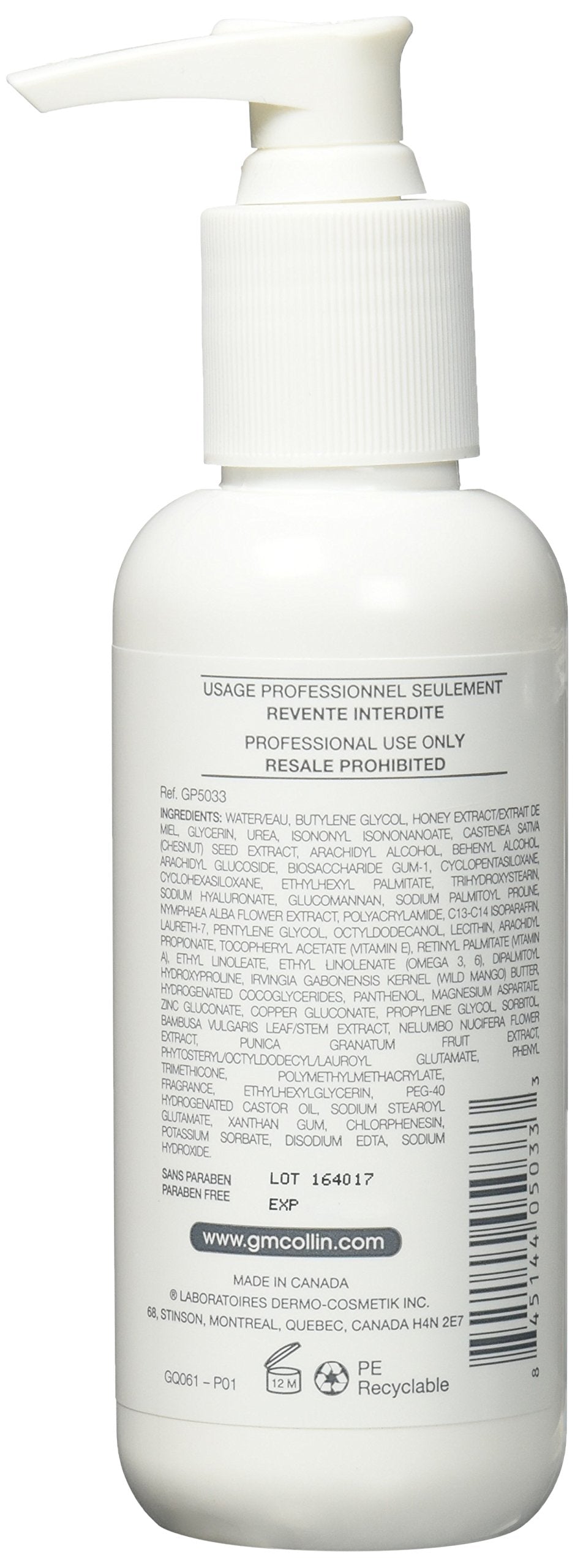 G.M. Collin Facial Cleansing Hydramucine Optimal Cream, 4.1 Fluid Ounce