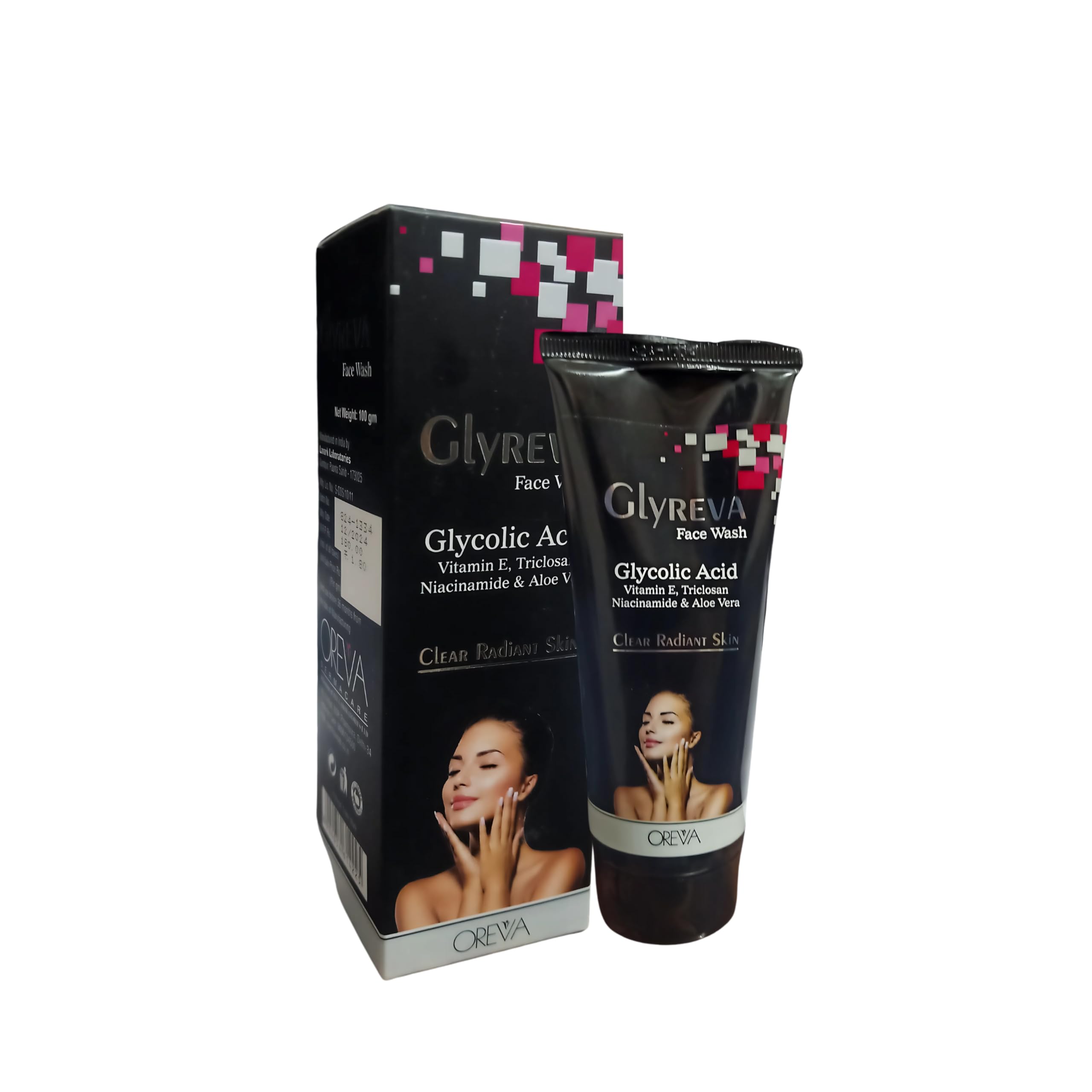 Rotex Oreva Glyreva Facewash For Clear Radiant Skin I Acne Scar And Wrinkles 100 Gm (Pack Of 2)