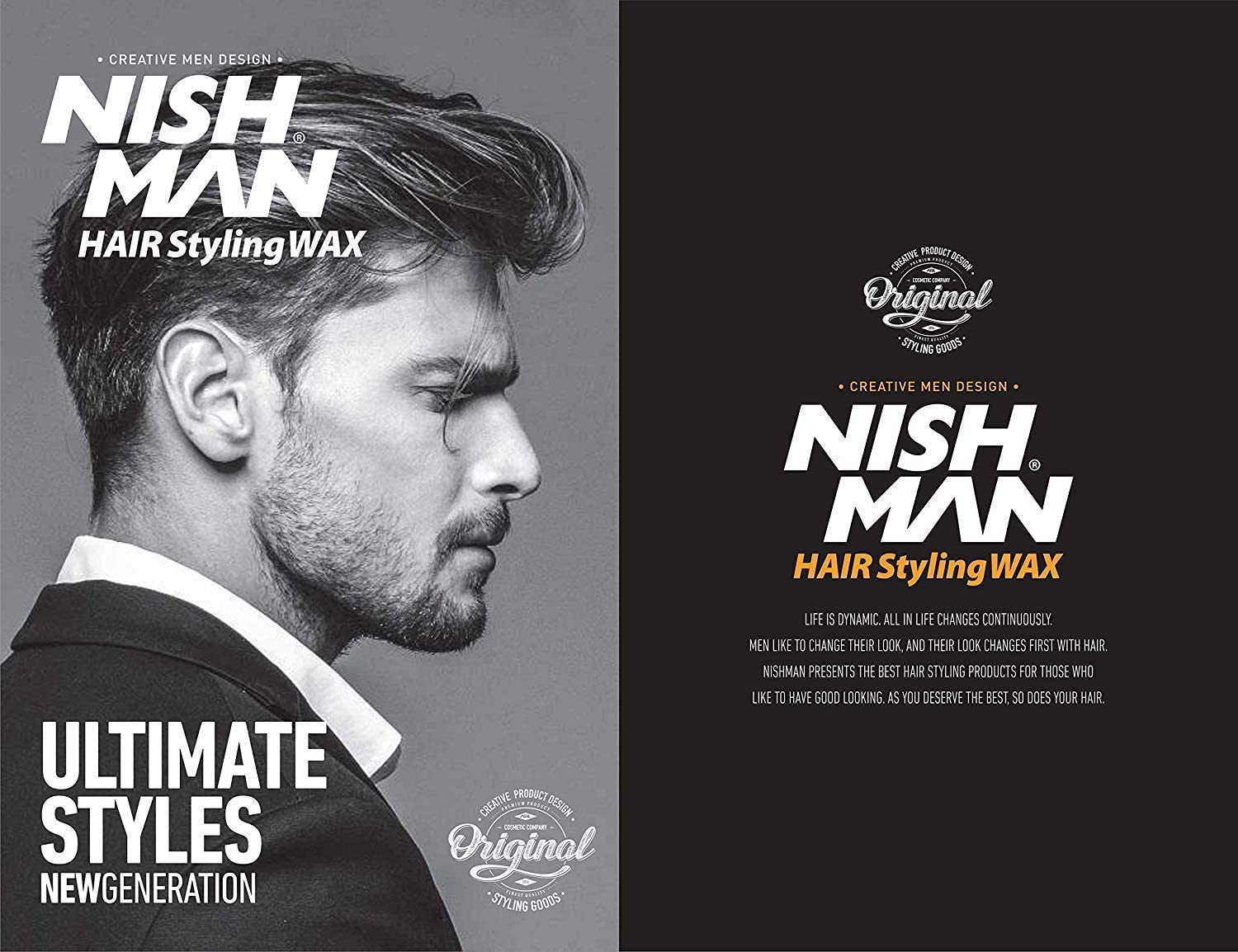 nishman Hair Styling Series (01 Gum Gum AQUA WAX, 150ml)