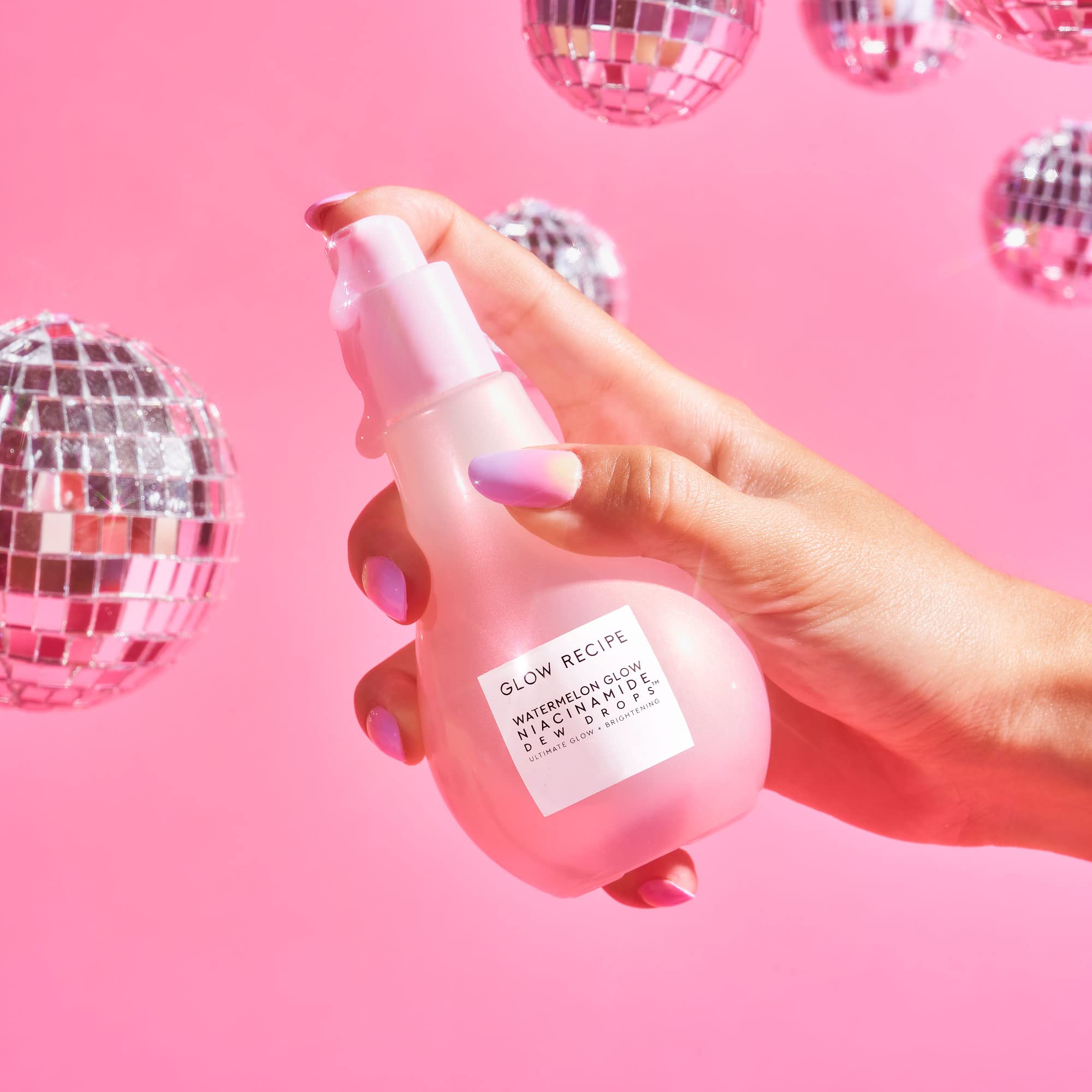 Glow Recipe Watermelon Glow Niacinamide Dew Drops Jumbo Size - Brightening Serum With Hyaluronic Acid & Moringa Oil + Vitamin E
