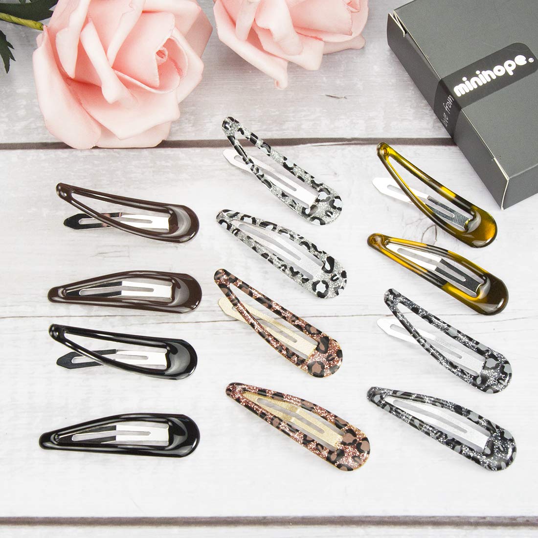 Minihope Classics Contour Hair Clip For Women, Hair Barrettes For Girls,Keep Loose Hairs Bangs And Flyaways Away From Face.5Cm,2