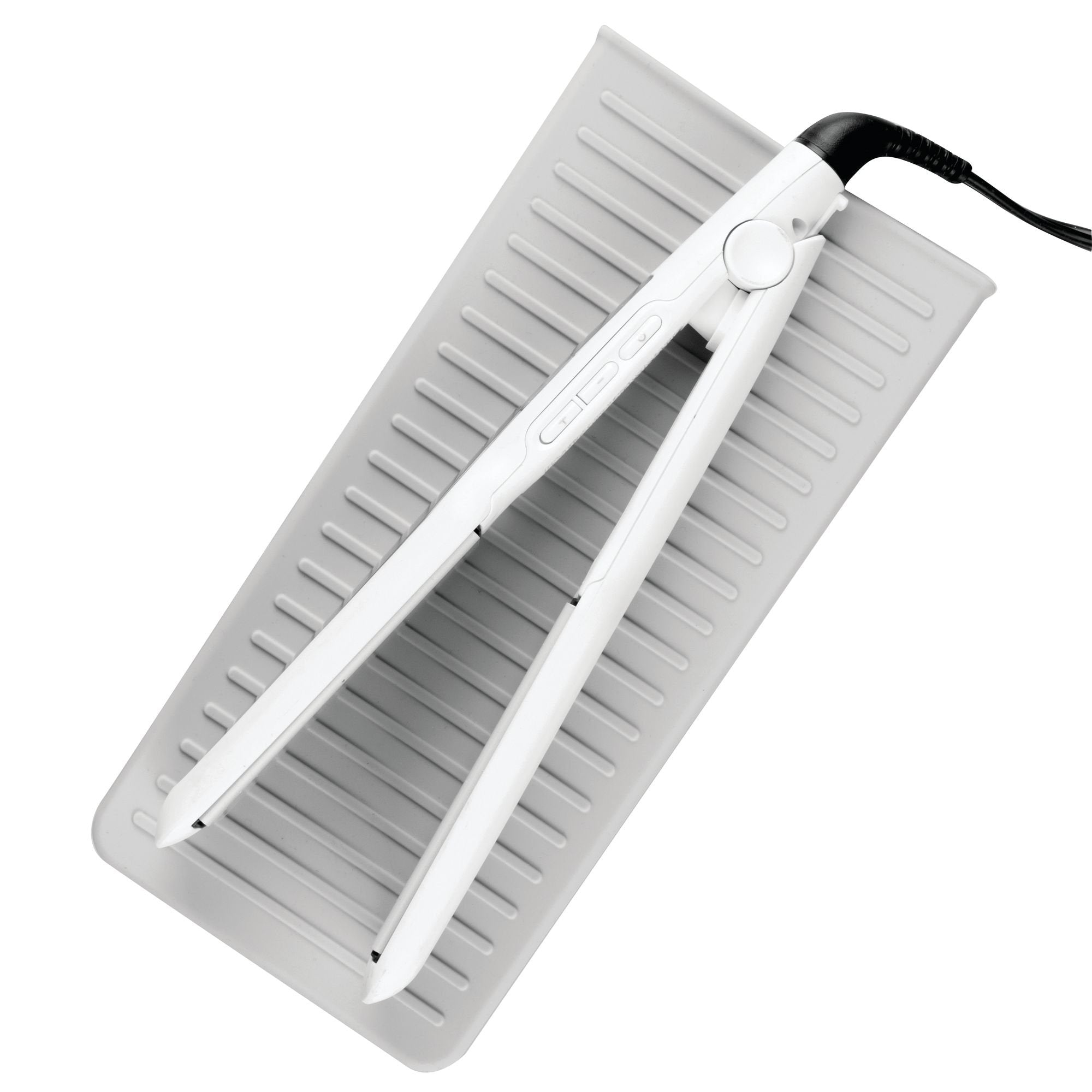 IDesign 23433 iDesign Silicone Heat-Resistant Hair Styling Tools Storage and Travel Pouch for Curling Irons, Straighteners, Wand