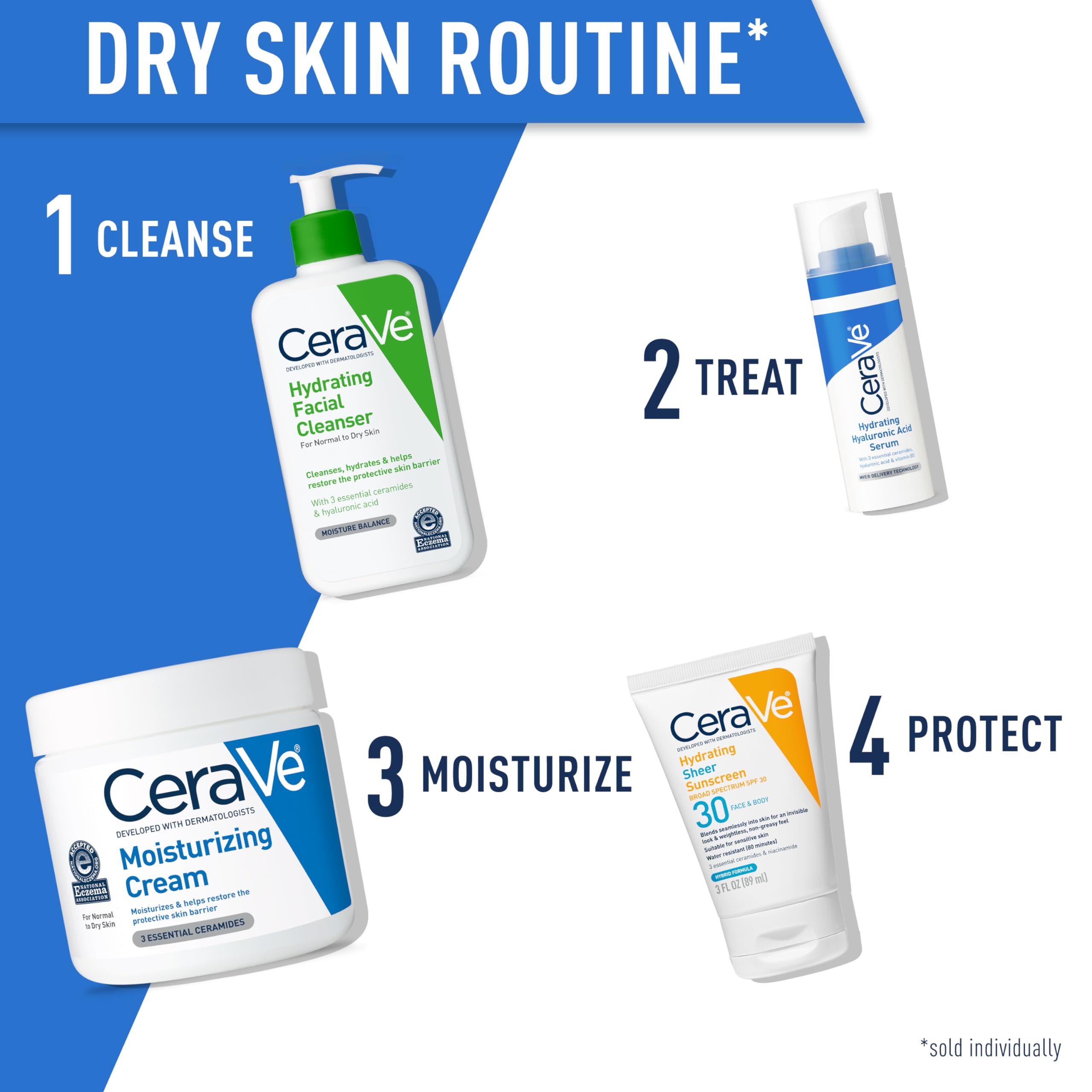 CeraVe Moisturizing Cream | Body and Face Moisturizer for Dry Skin | Body Cream with Hyaluronic Acid and Ceramides | Daily Moist