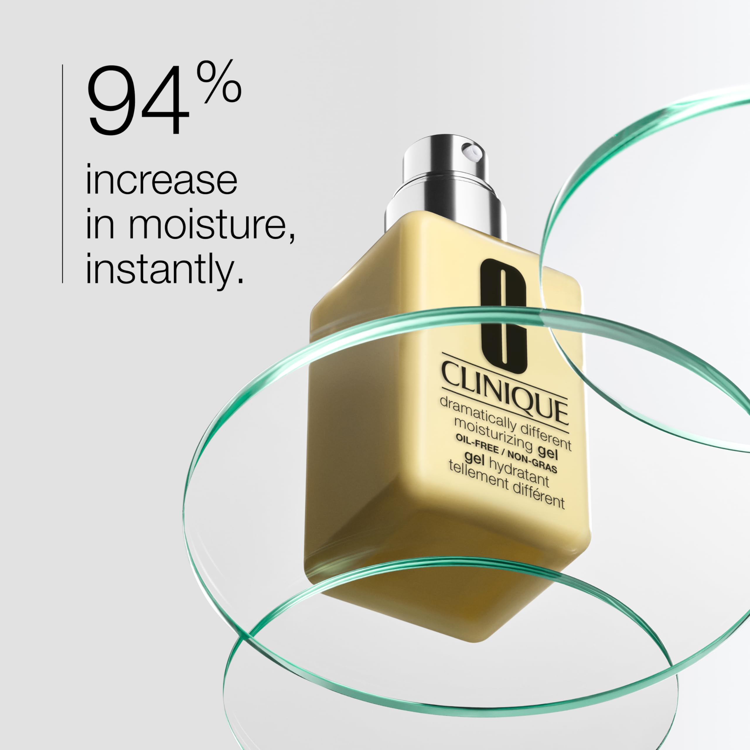 Clinique 3-Step Dramatically Different Moisturizing Oil Free Gel For Combination Oily To Oily Skin Types, Mini Travel Size, 0.5