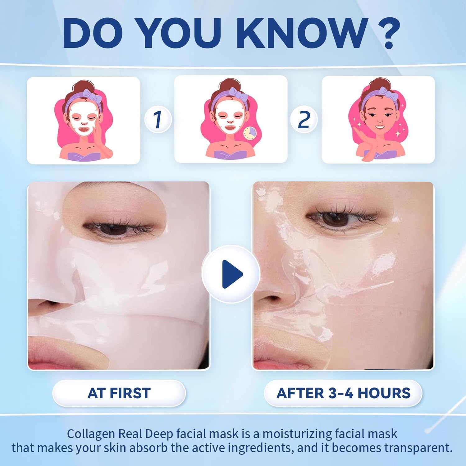 Marojeif Deep Collagen Overnight Mask,Collagen Face Mask,Bio-Collagen ...