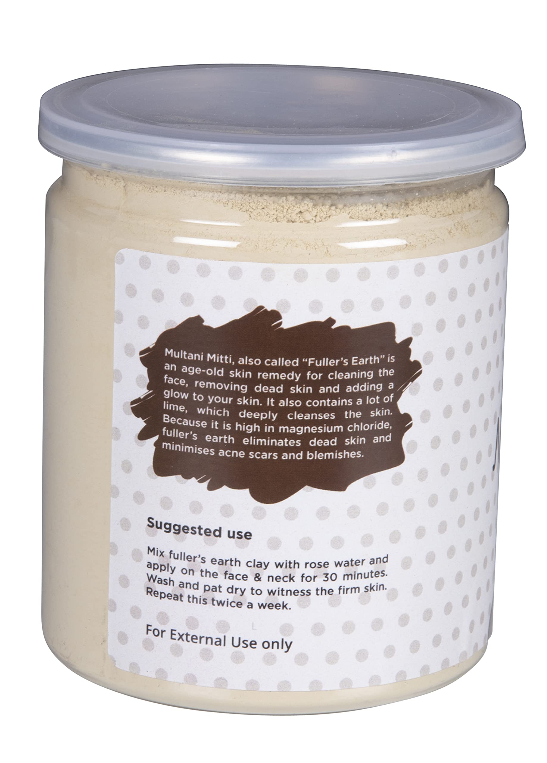 Multani Mitti Powder | Fullers Earth Clay | 100% Natural Indian Clay | Skin Tightening Face Pack, Detox Bath & Soap Making | 10