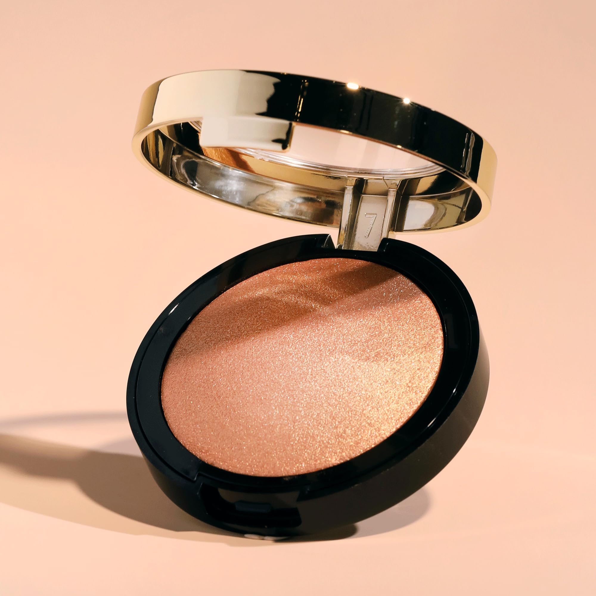 Milani Baked Highlighter (Bronze Splendore) - Cruelty-Free Powder Highlighter, Highlight Face For A Shimmery Or Matte Finish