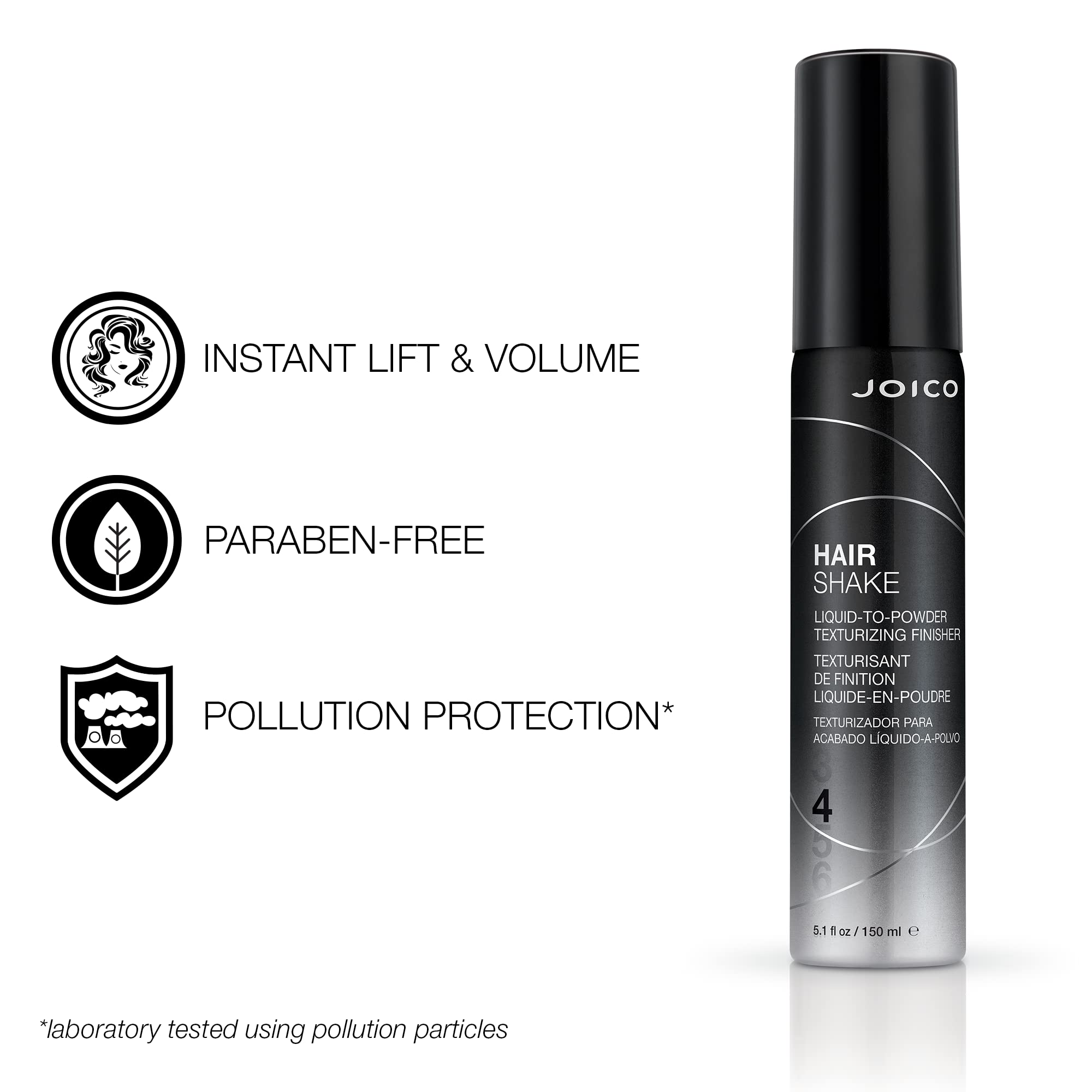 Joico Hair Shake Liquid-To-Powder Texturizing Finisher | For Most Hair Types | Long-Lasting Volume | Instant Lift | Quick Dry Fi