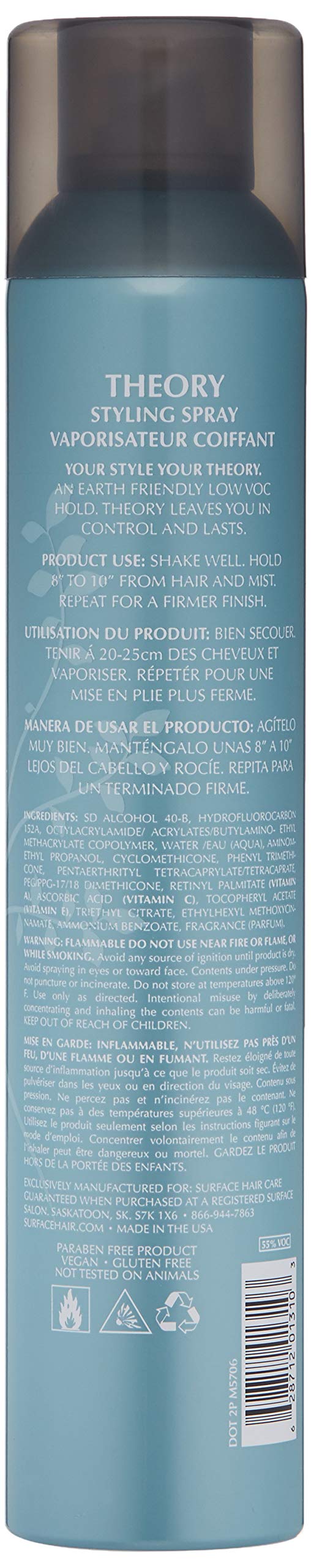 Surface Hair Theory Styling Spray, 12 Oz